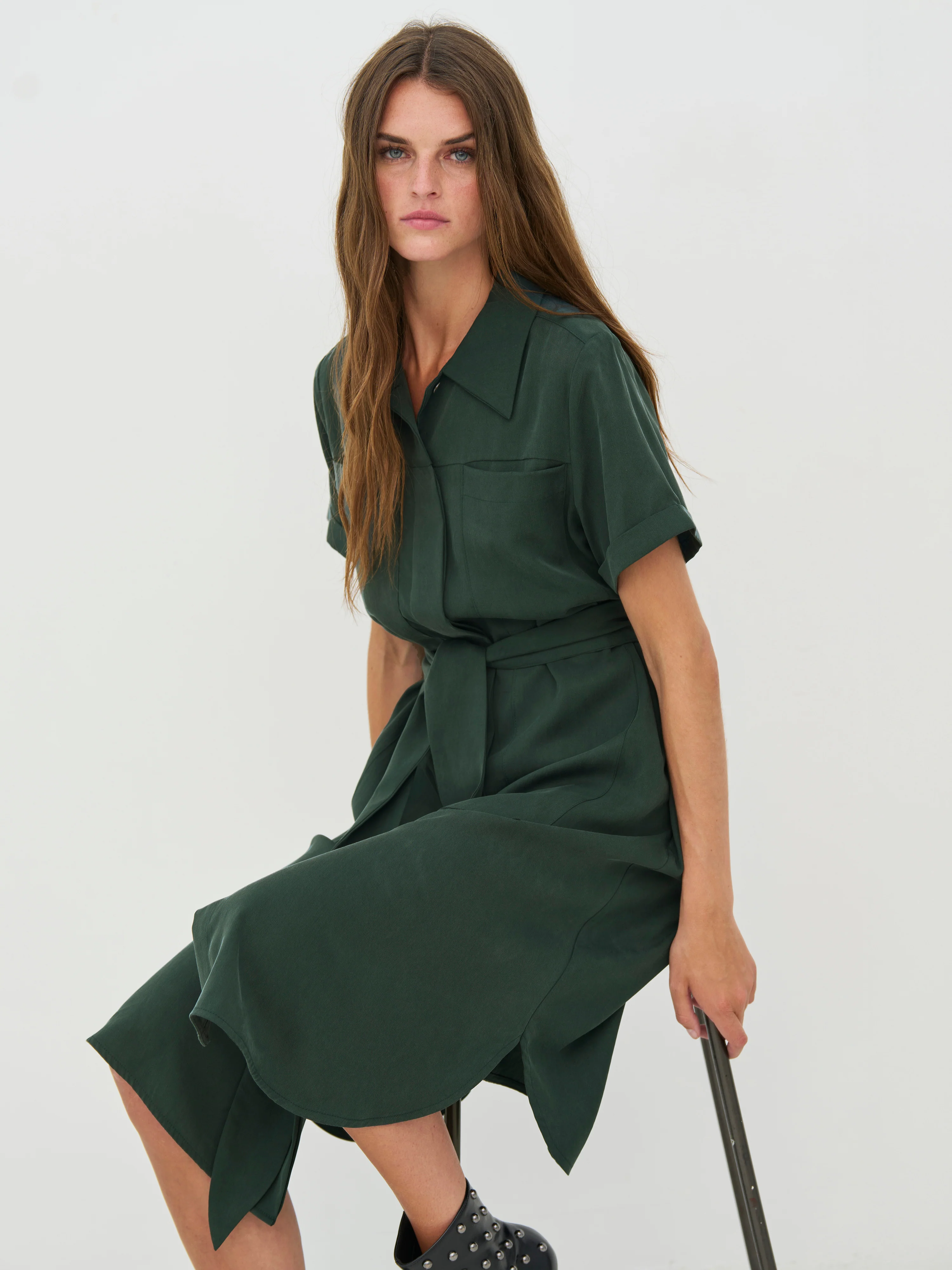 CECILIA Dress - Petrol - Image 3