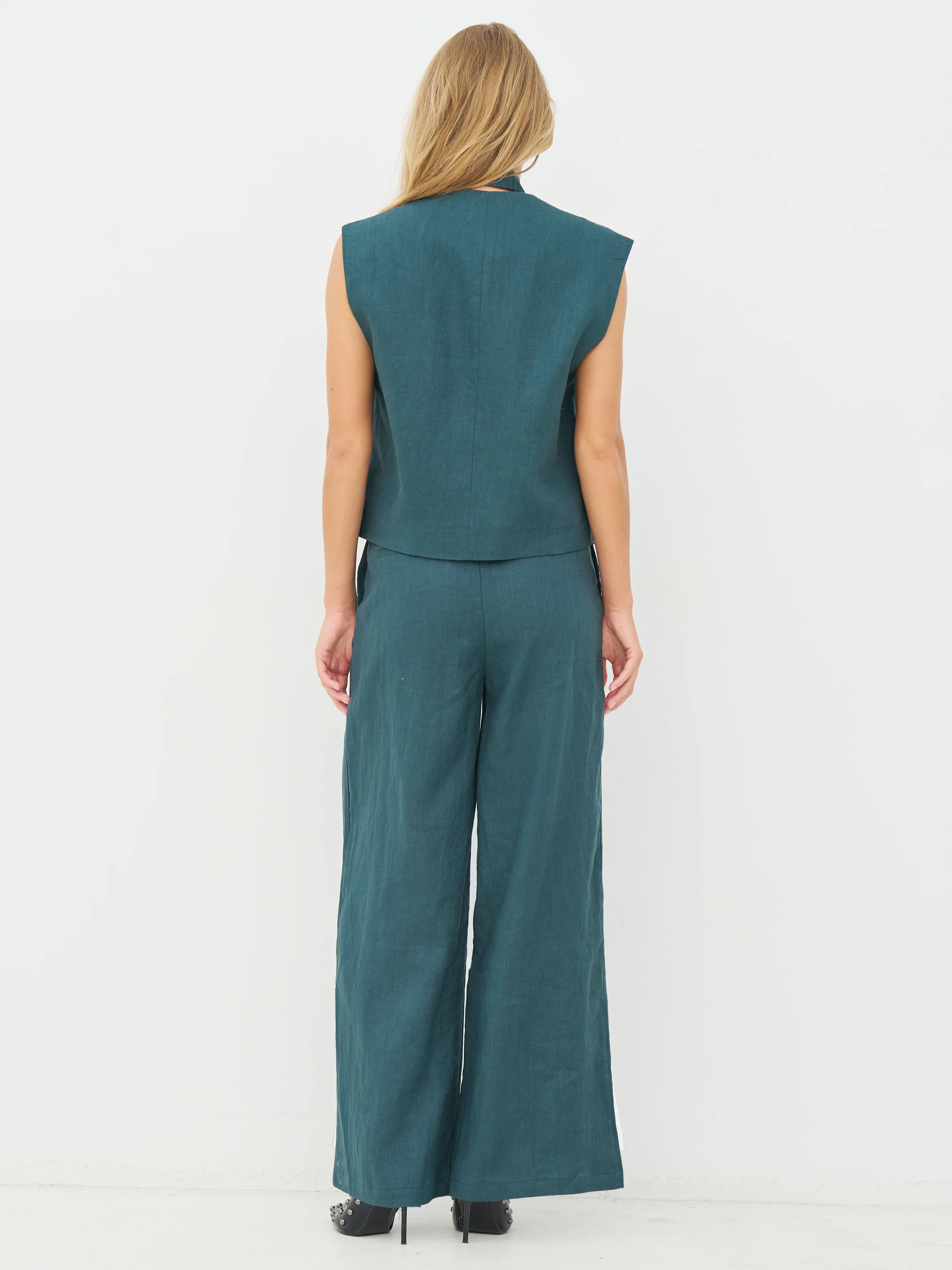 CAMILA Trousers - Petrol - Image 6