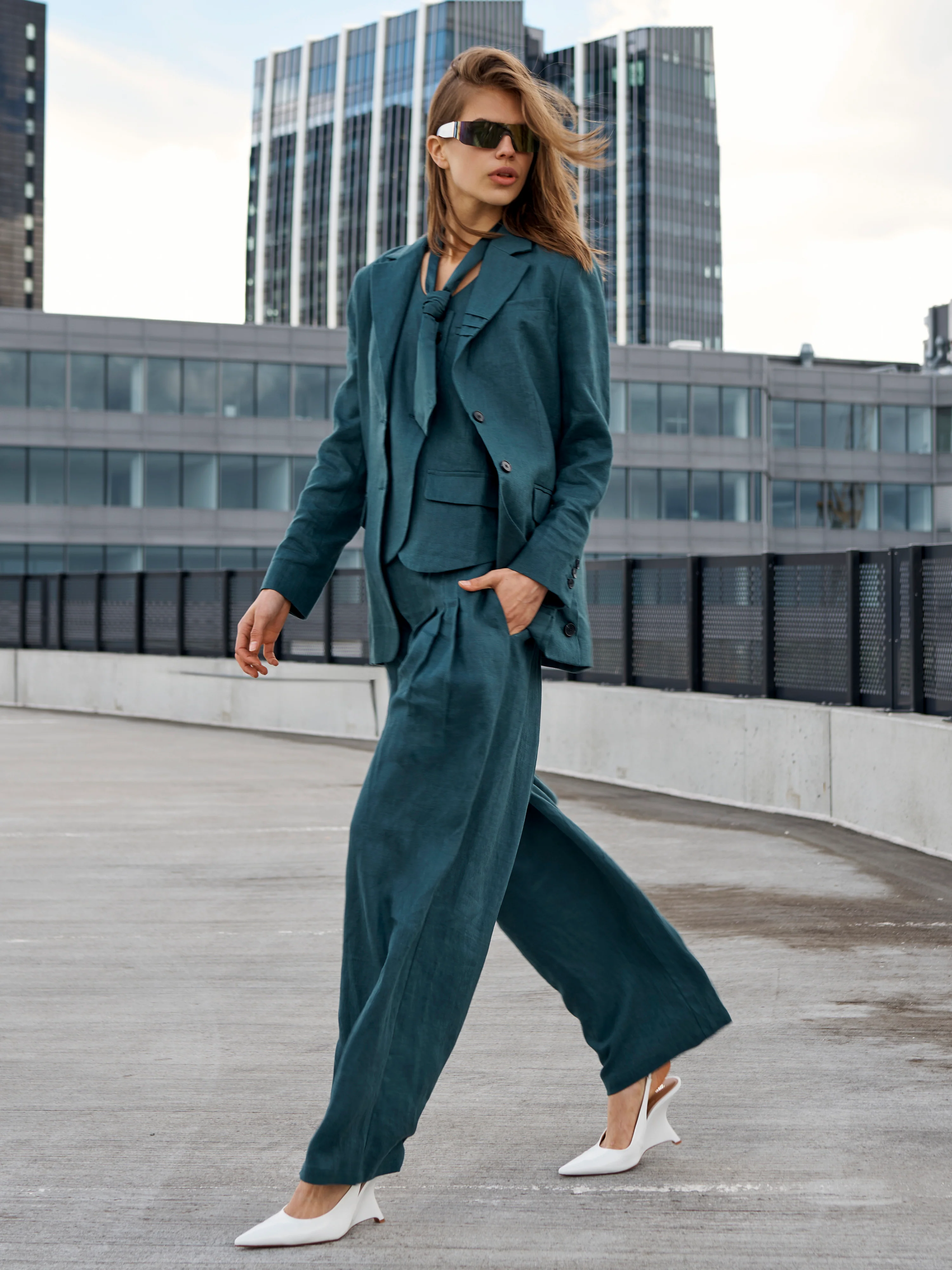 CAMILA Vest - Petrol - Image 7