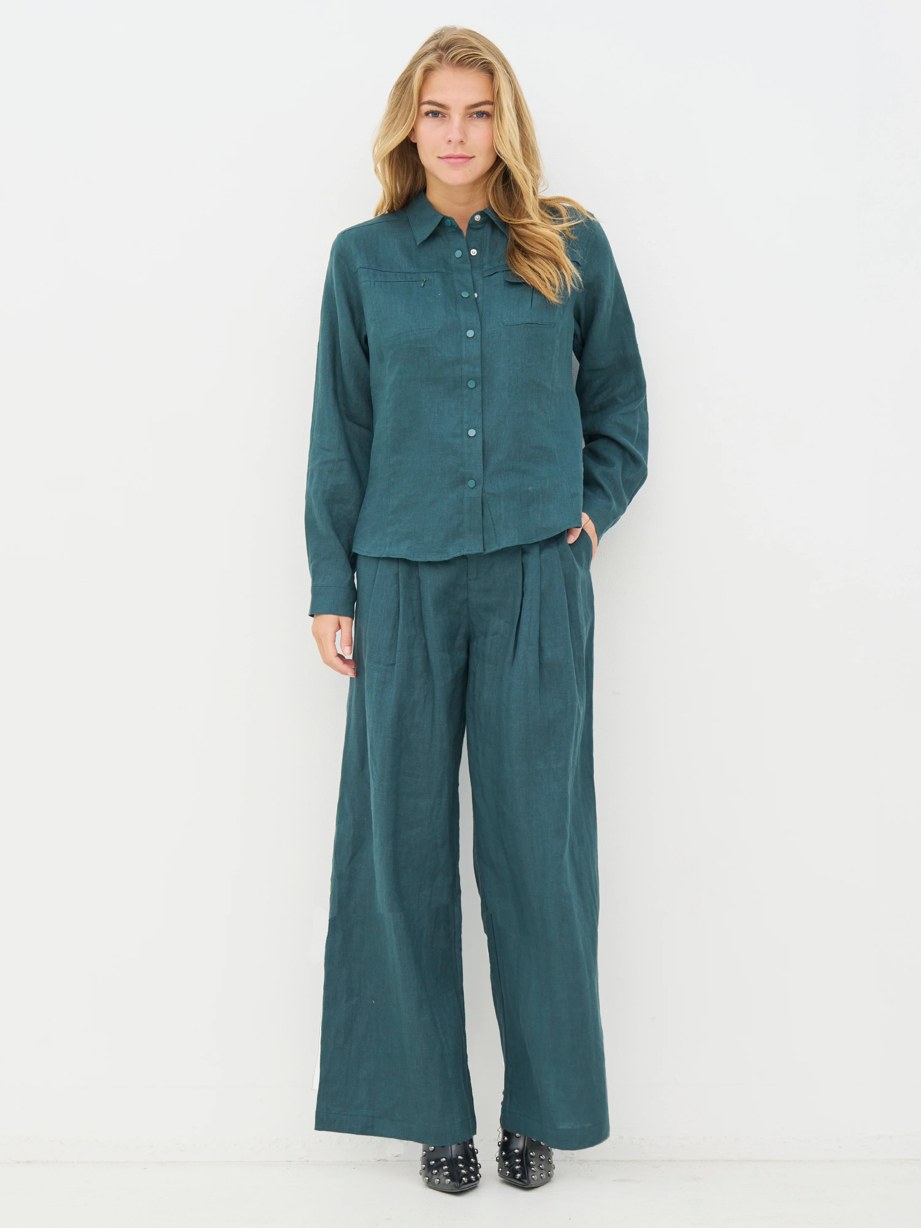 CAMILA Shirt - Petrol - Image 3