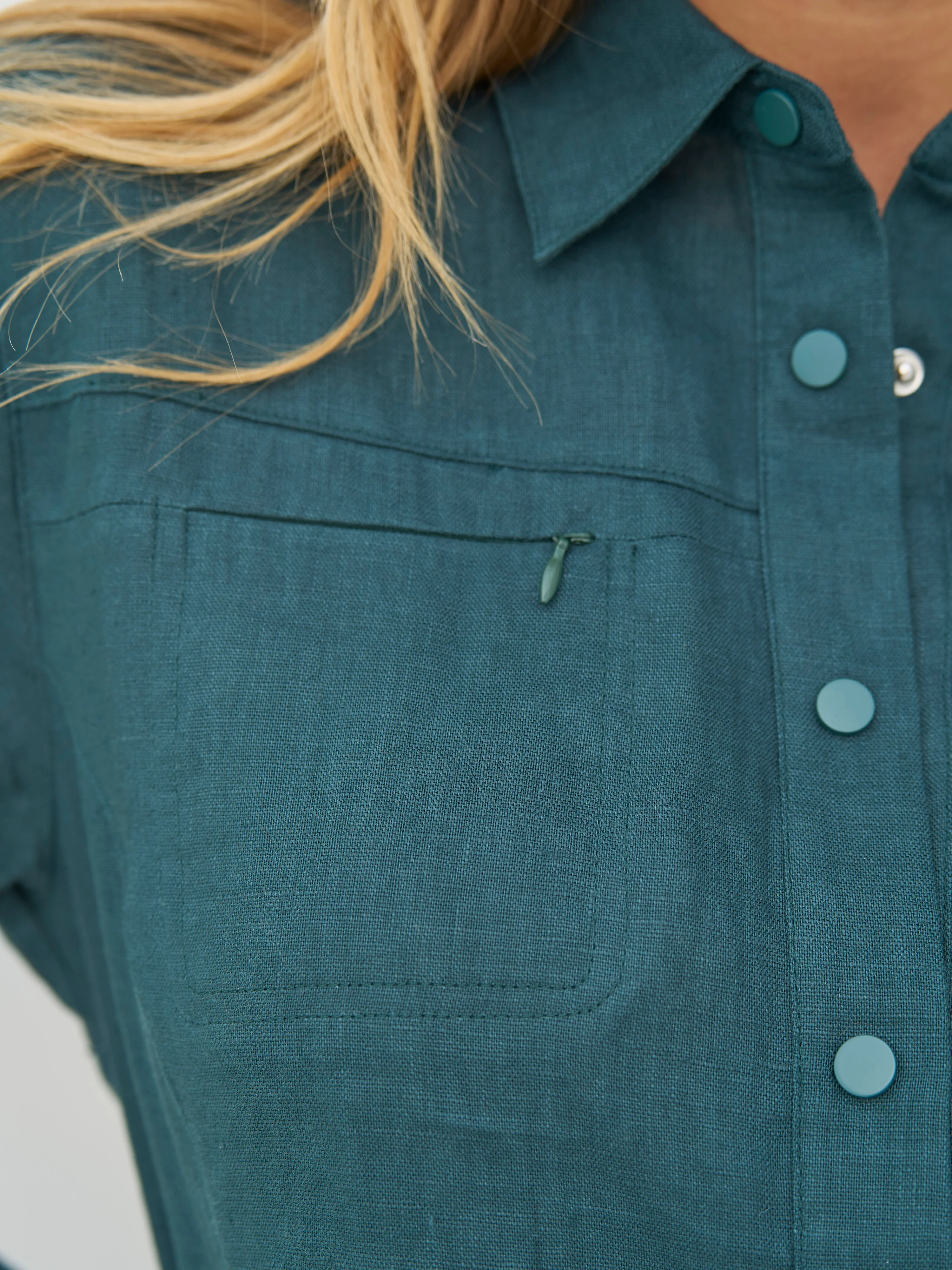 CAMILA Shirt - Petrol - Image 4