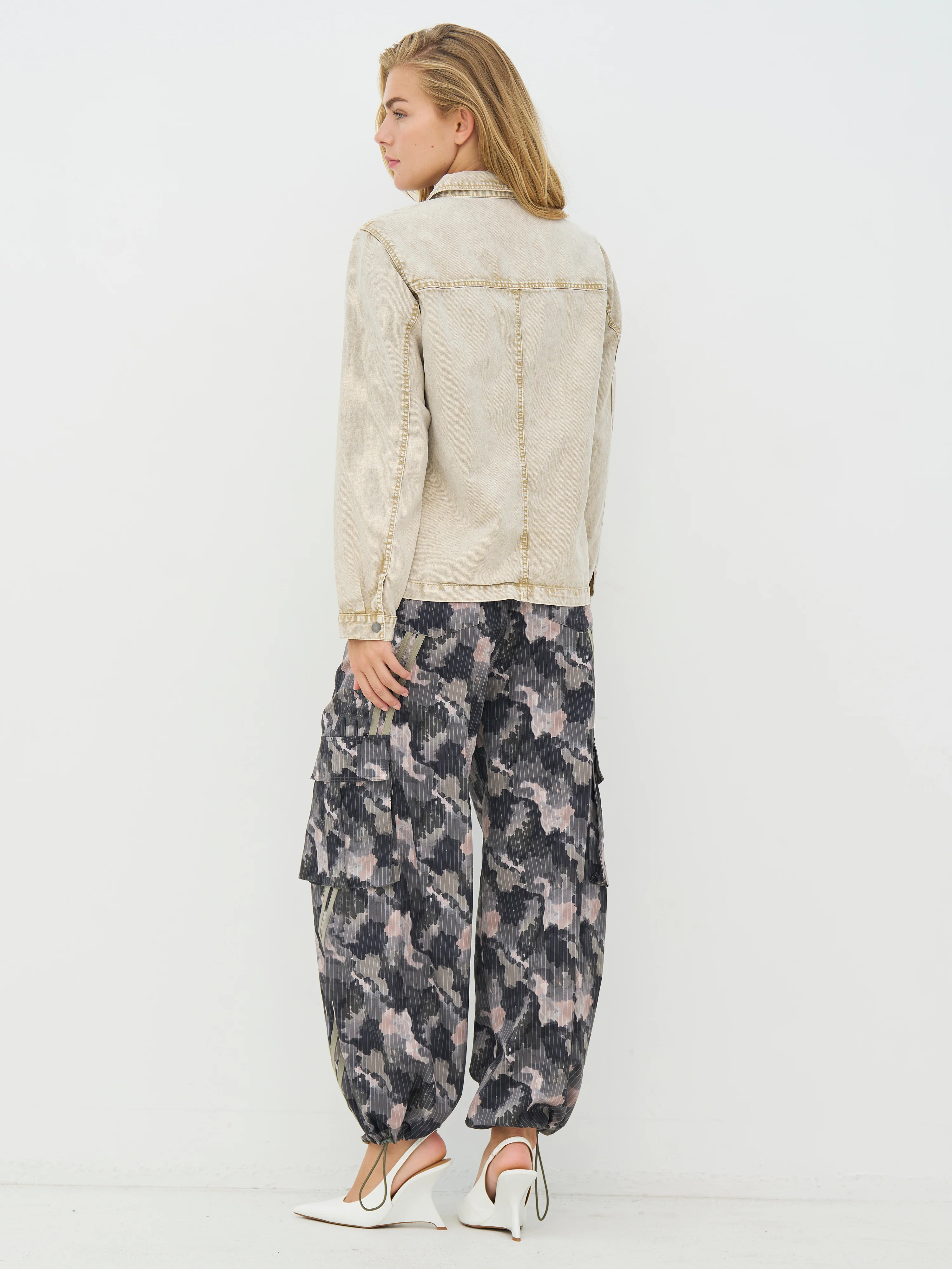 CLAIRE Trousers - Army Mix - Image 3