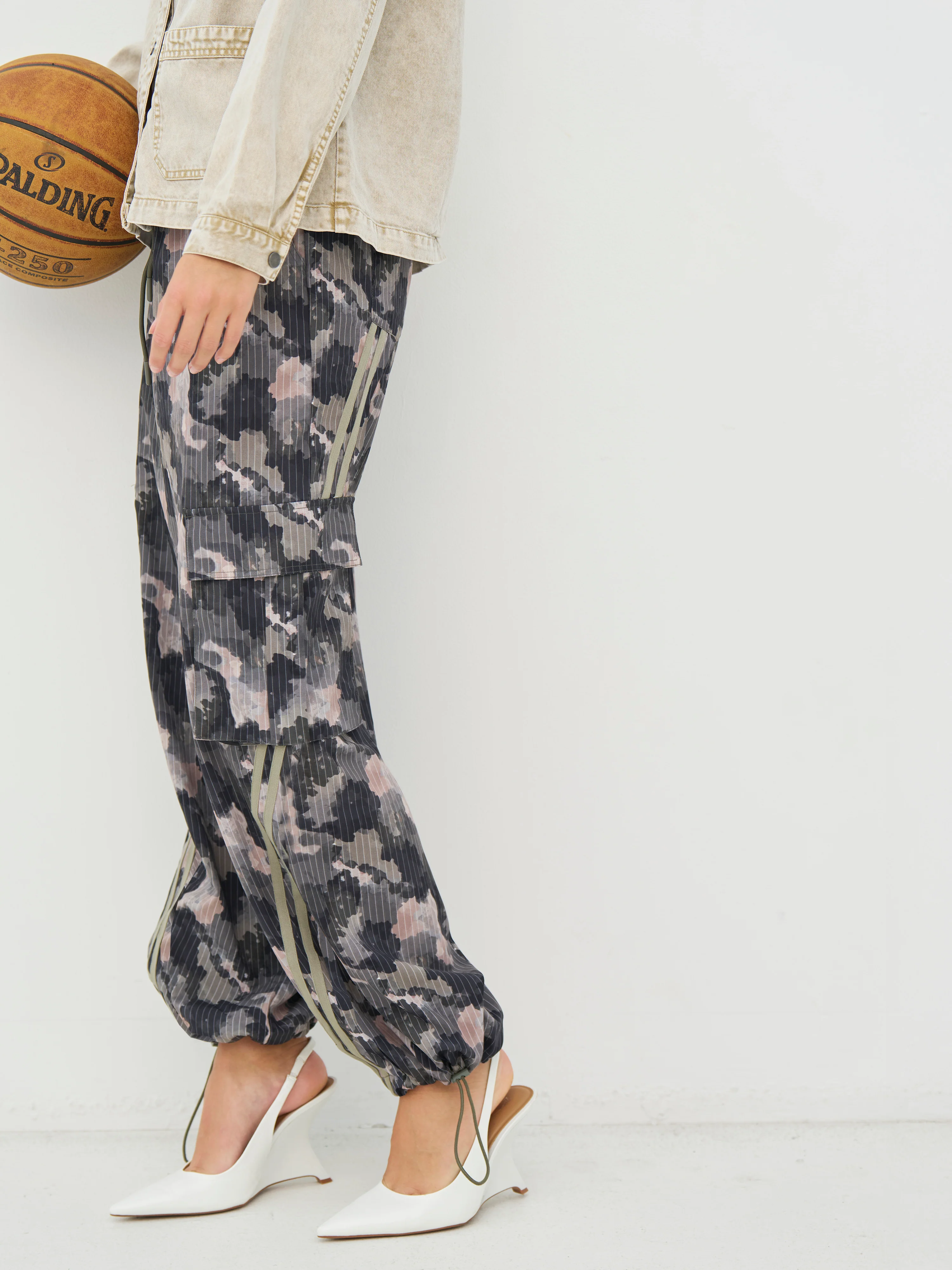 CLAIRE Trousers - Army Mix - Image 5