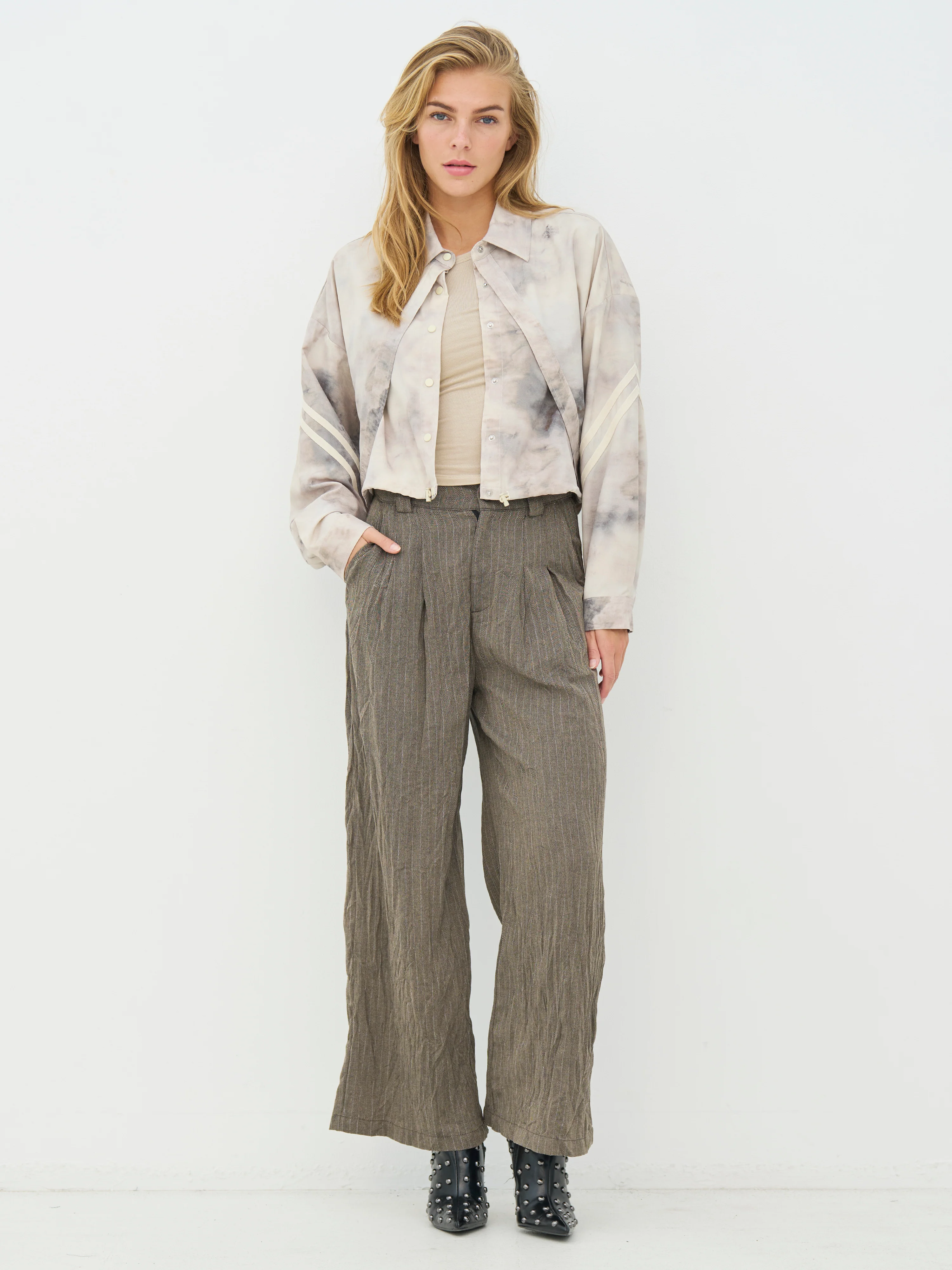 CLAIRE Short Jacket - Bone mix - Image 3