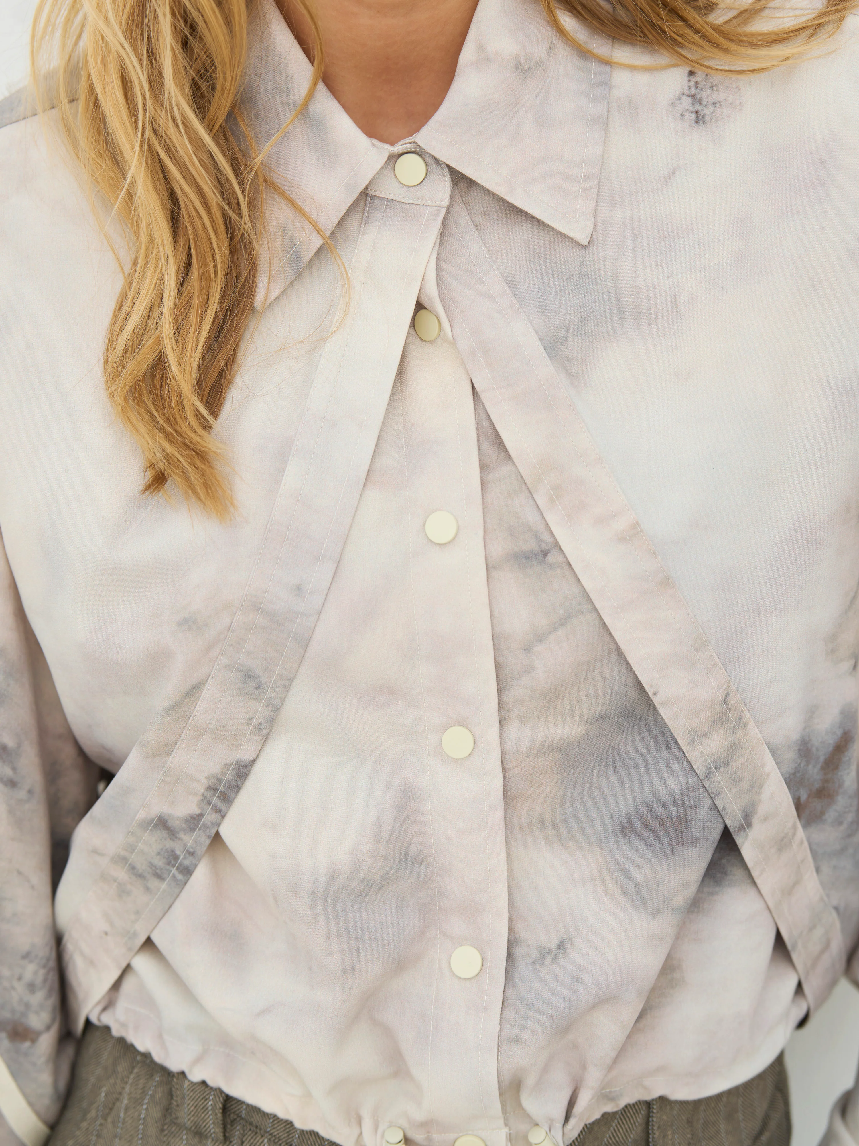CLAIRE Short Jacket - Bone mix - Image 4