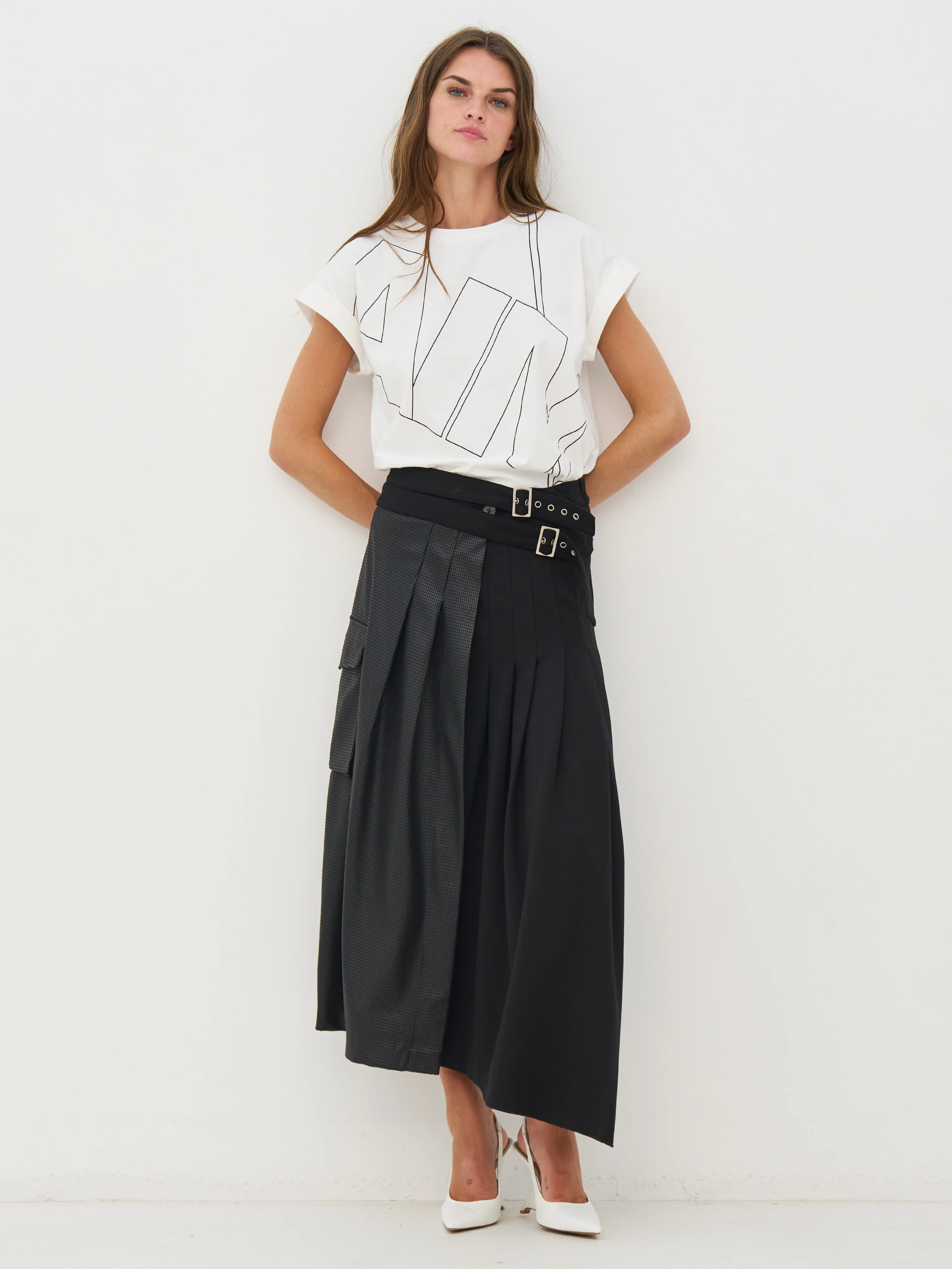 CATHLIN Tee - Creme - Image 3