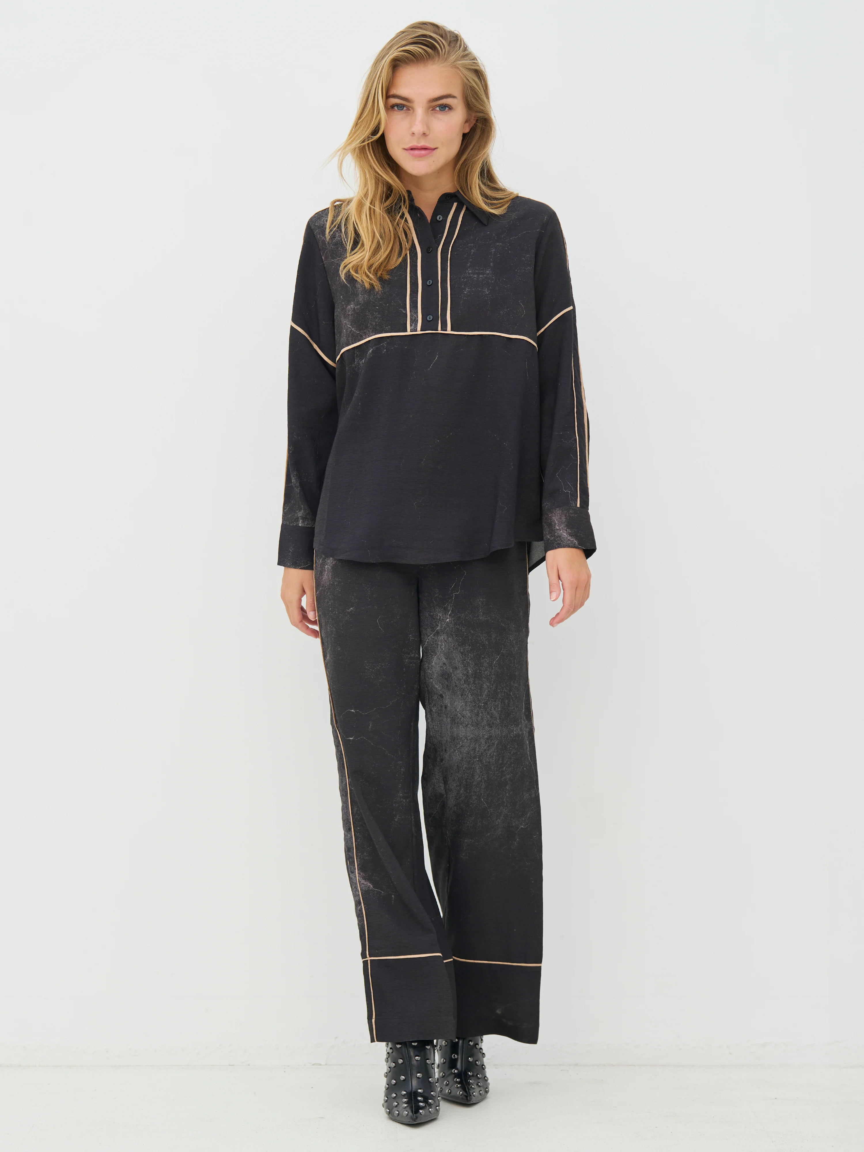 CREOLA Shirt - Black mix - Image 3