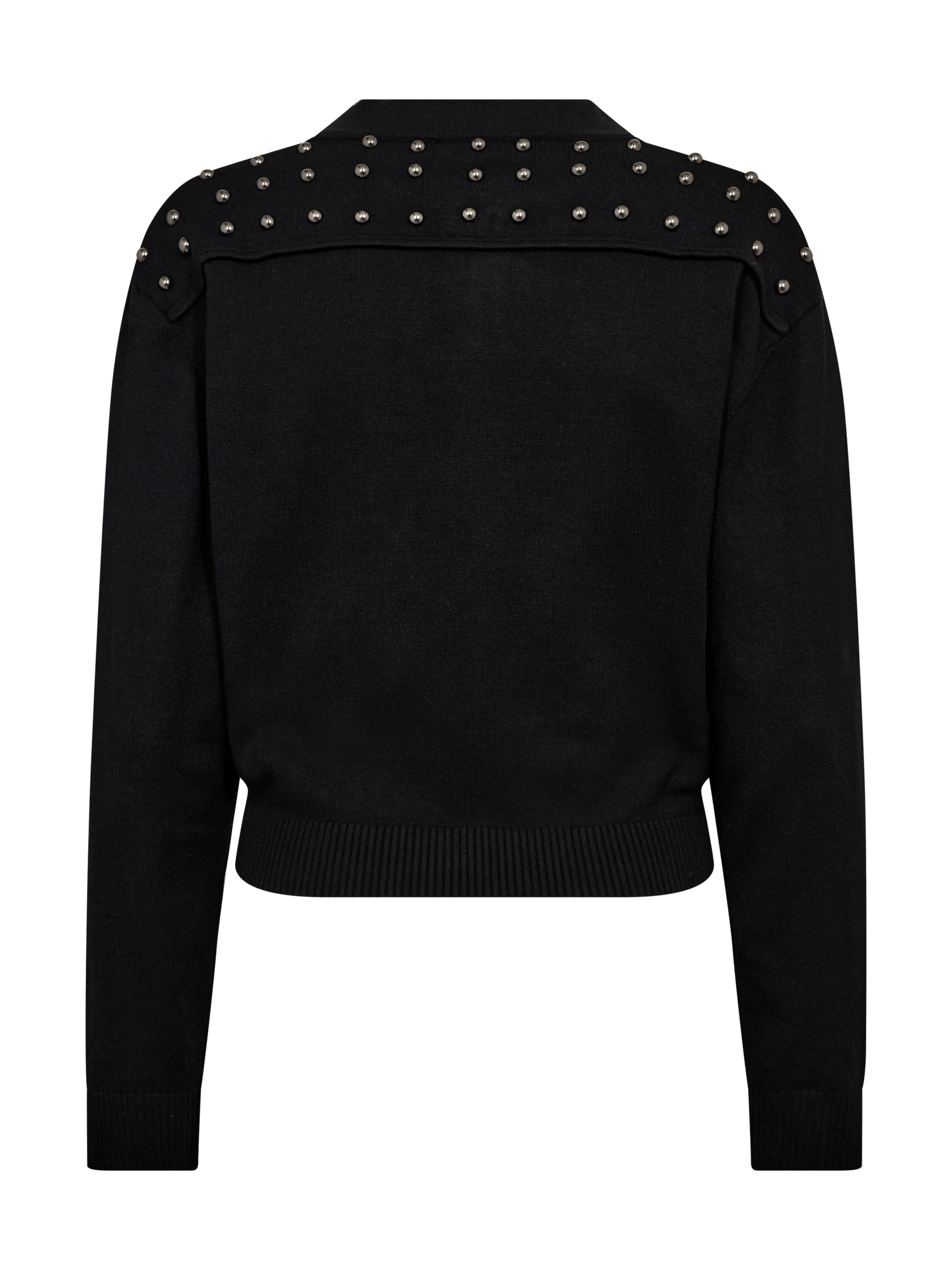 CHARLIE Cardigan knit - Black mix - Image 6