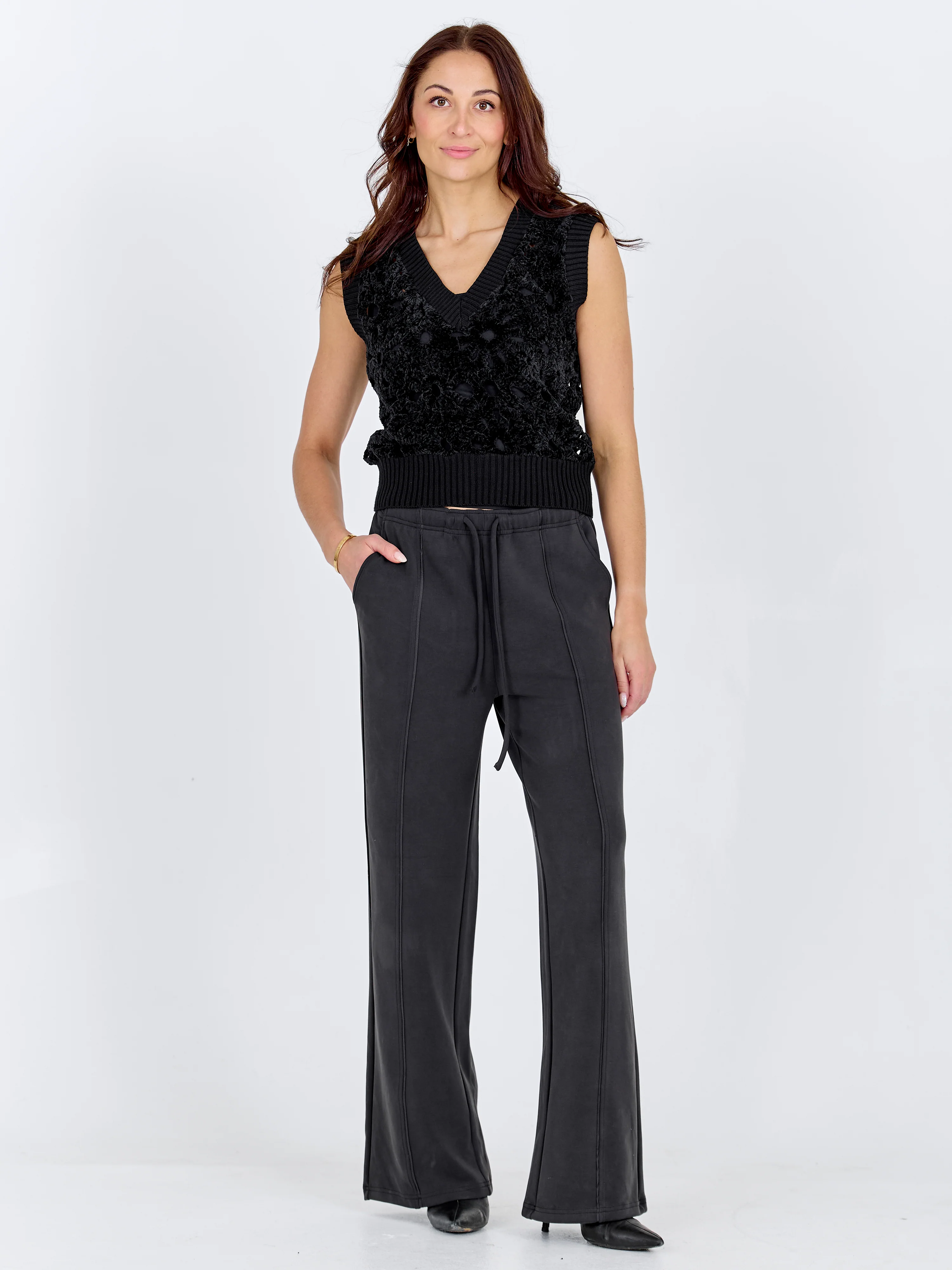 CELESTE Vest knit - Black - Image 3