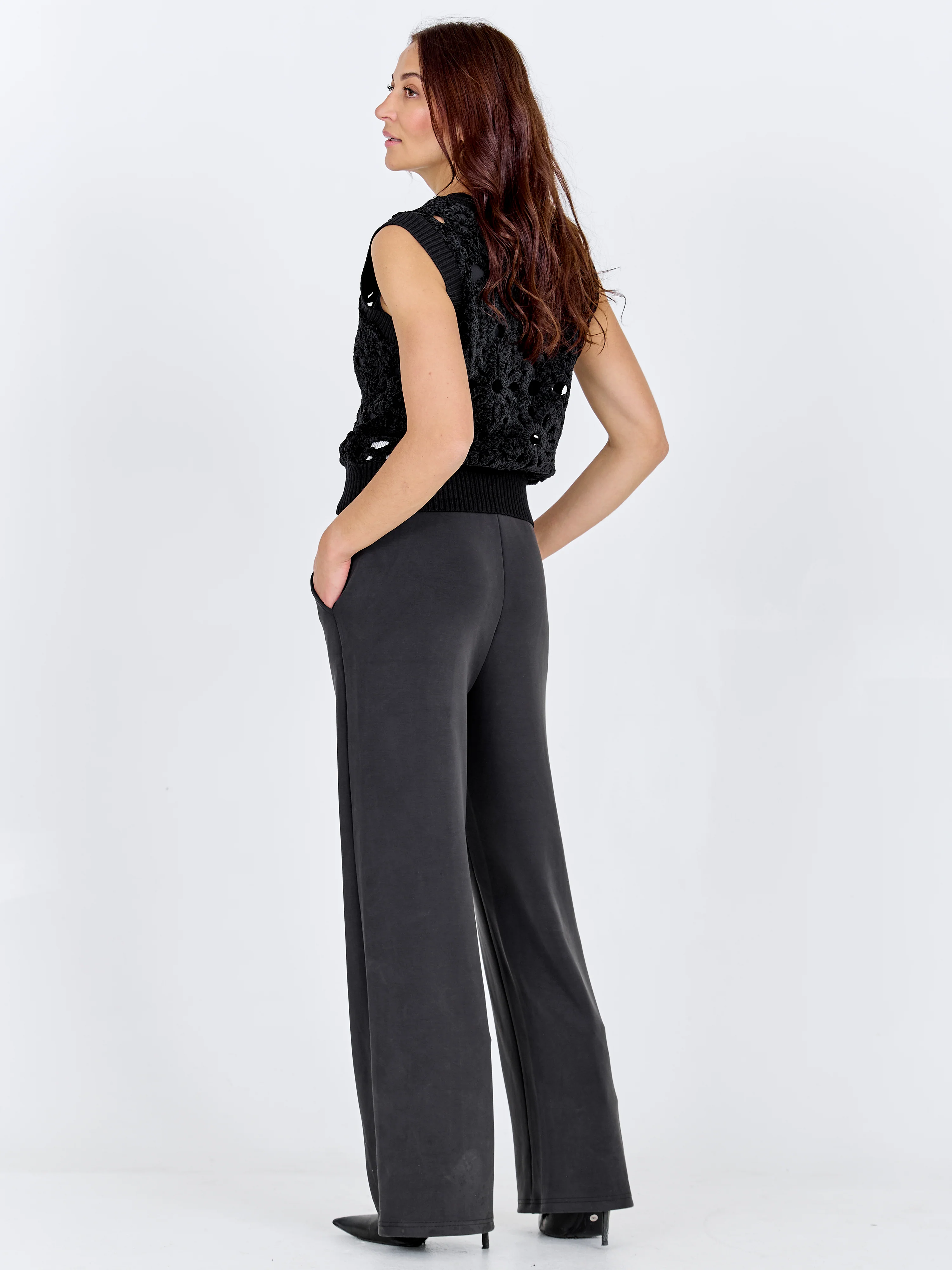 CELESTE Vest knit - Black - Image 4
