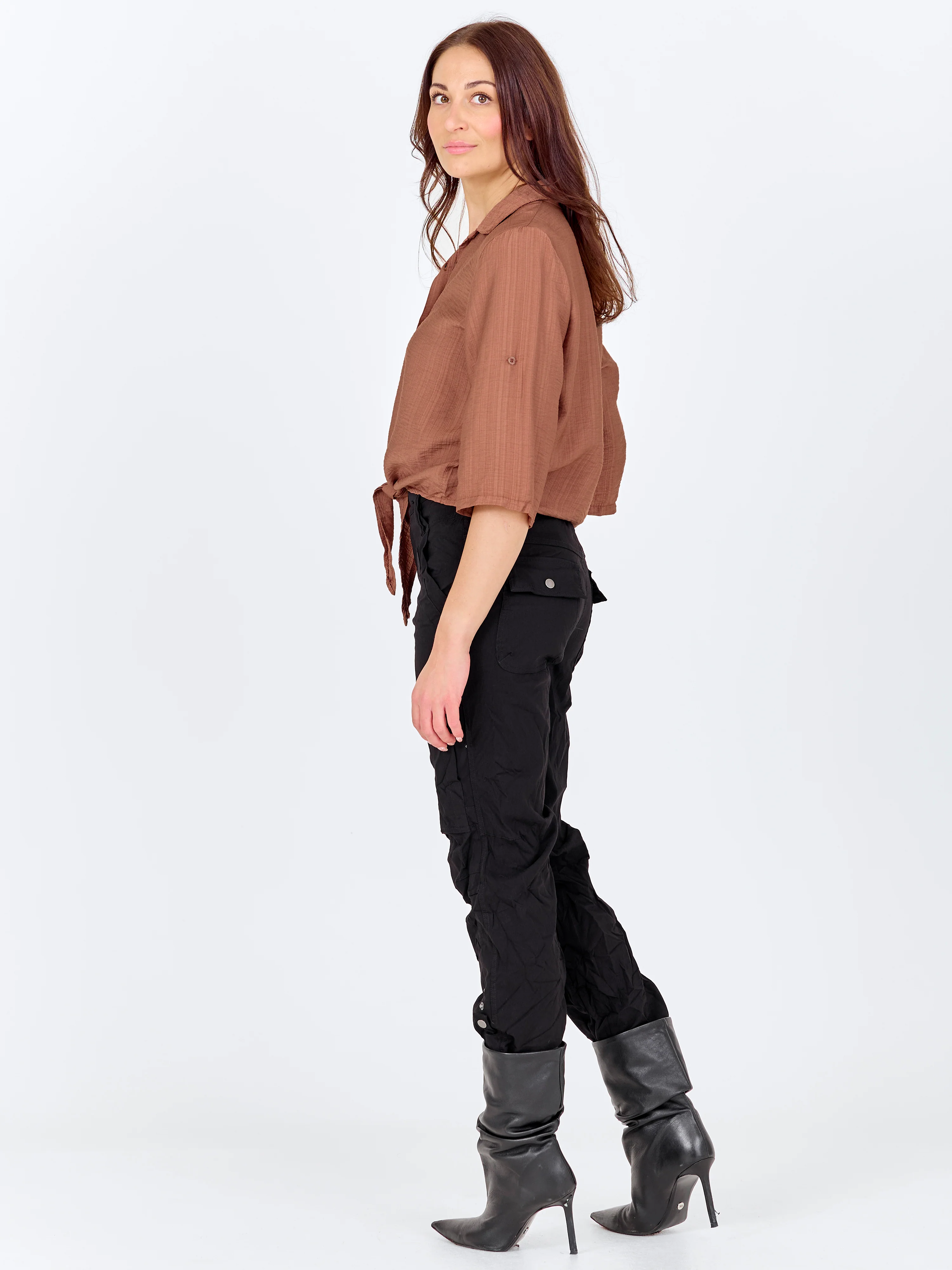 CAITLIN Shirt - Marsala - Image 4
