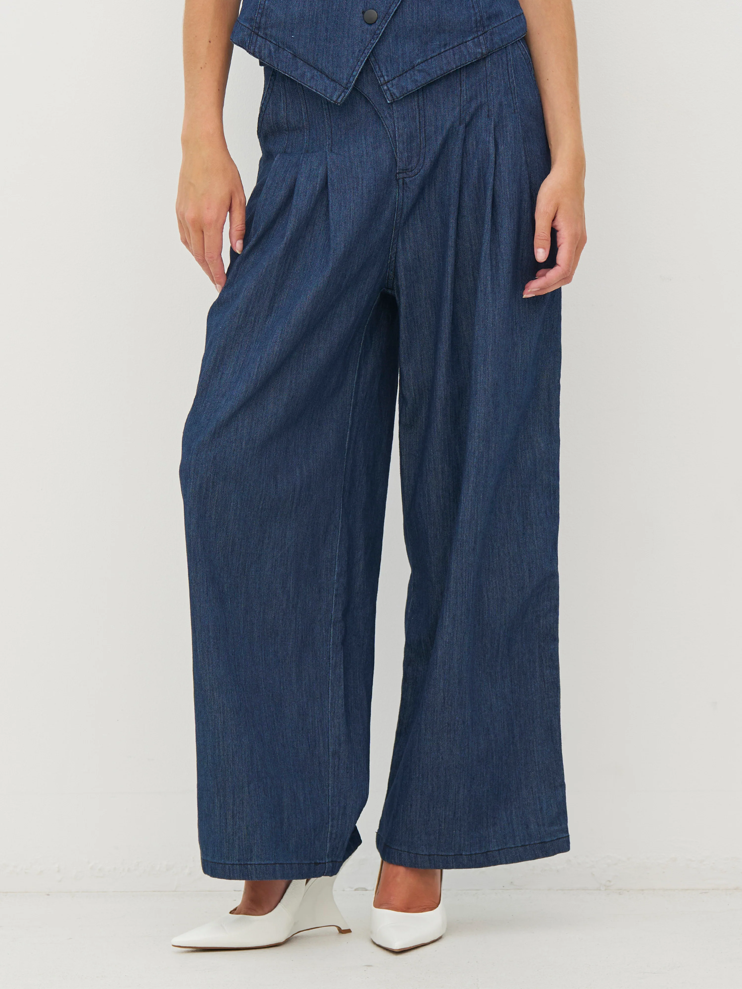 CARLENE Trousers - Denim blue - Image 3