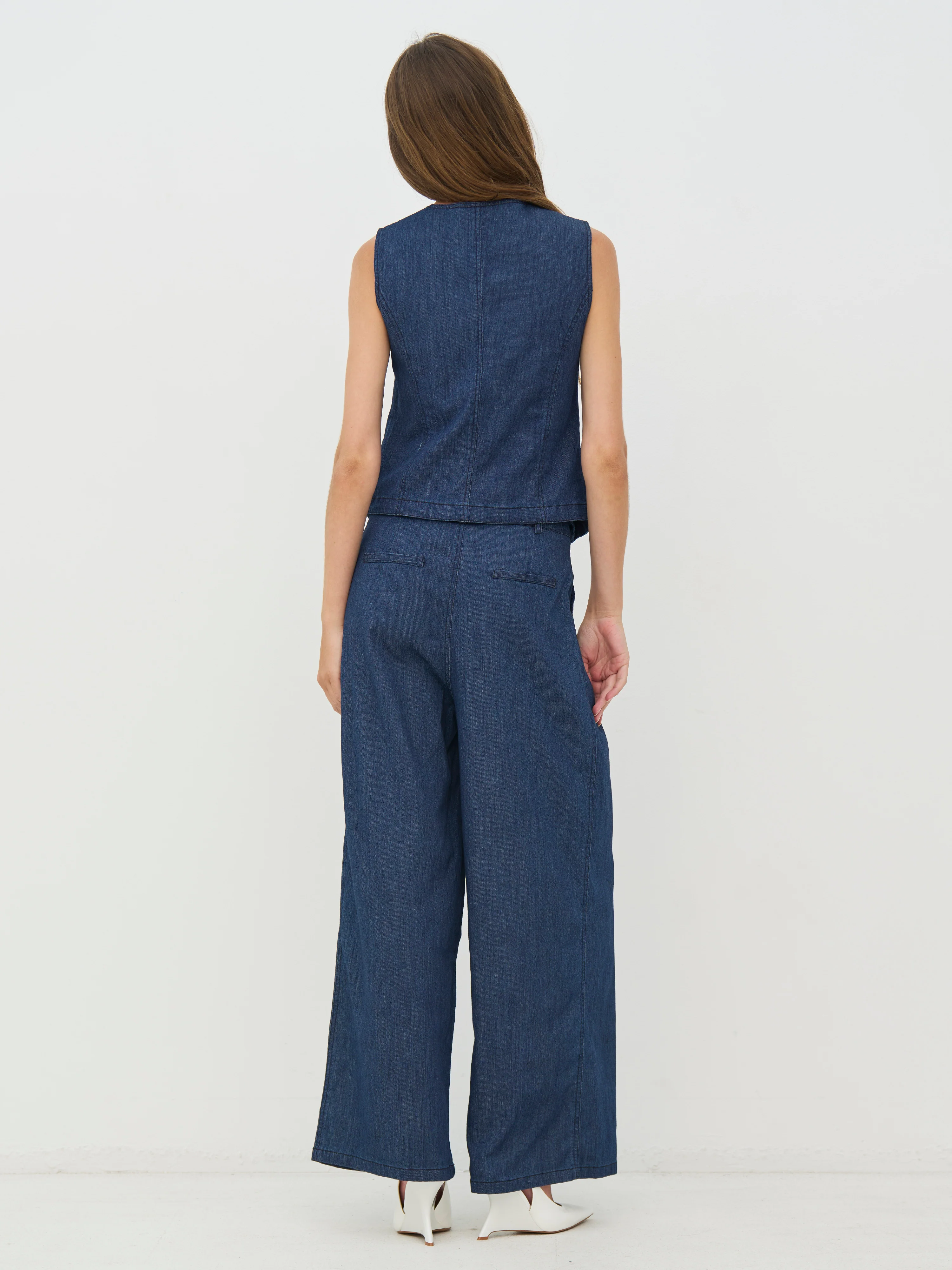 CARLENE Trousers - Denim blue - Image 4