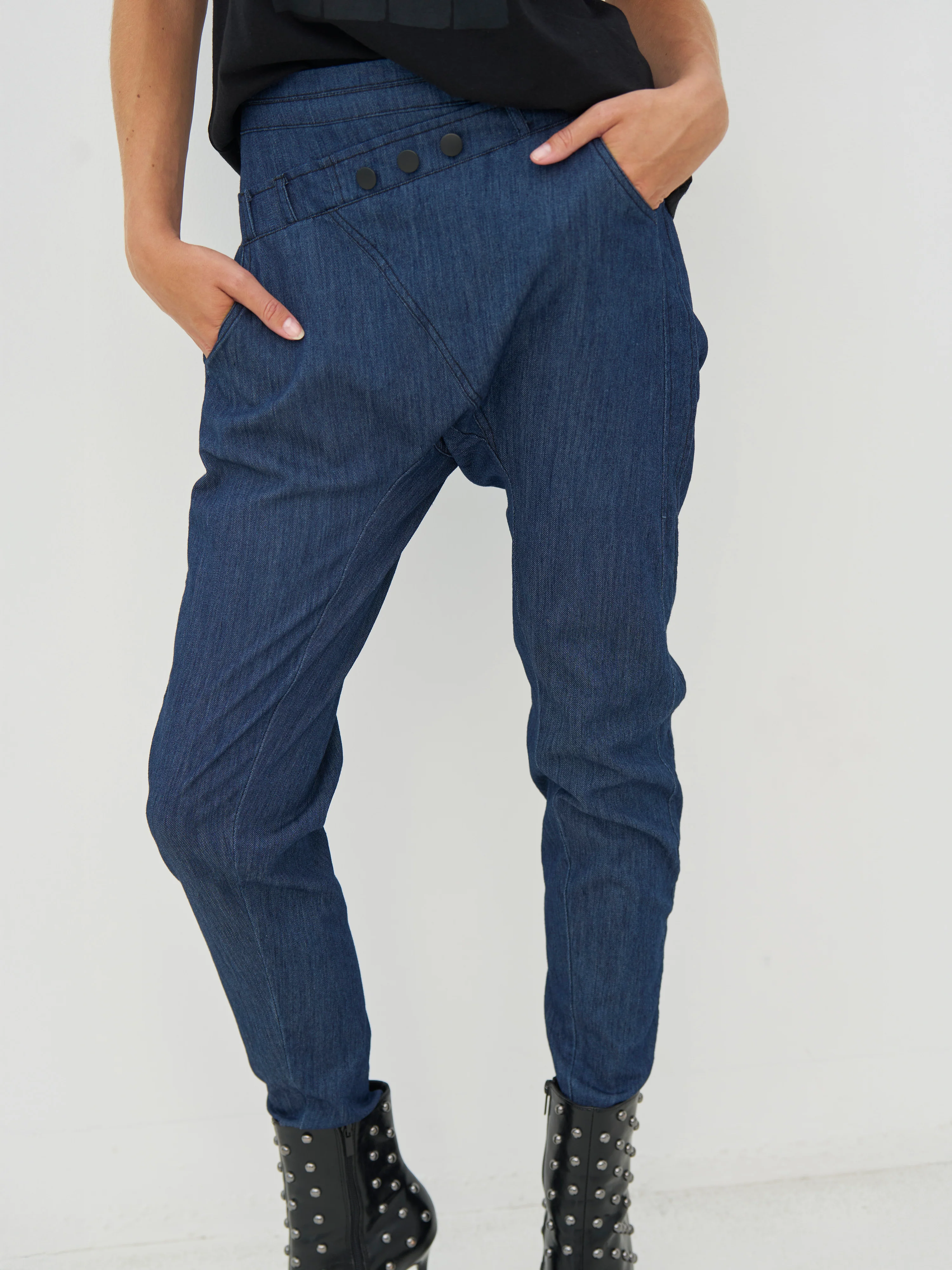 CARLENE Trousers - Denim blue - Image 3
