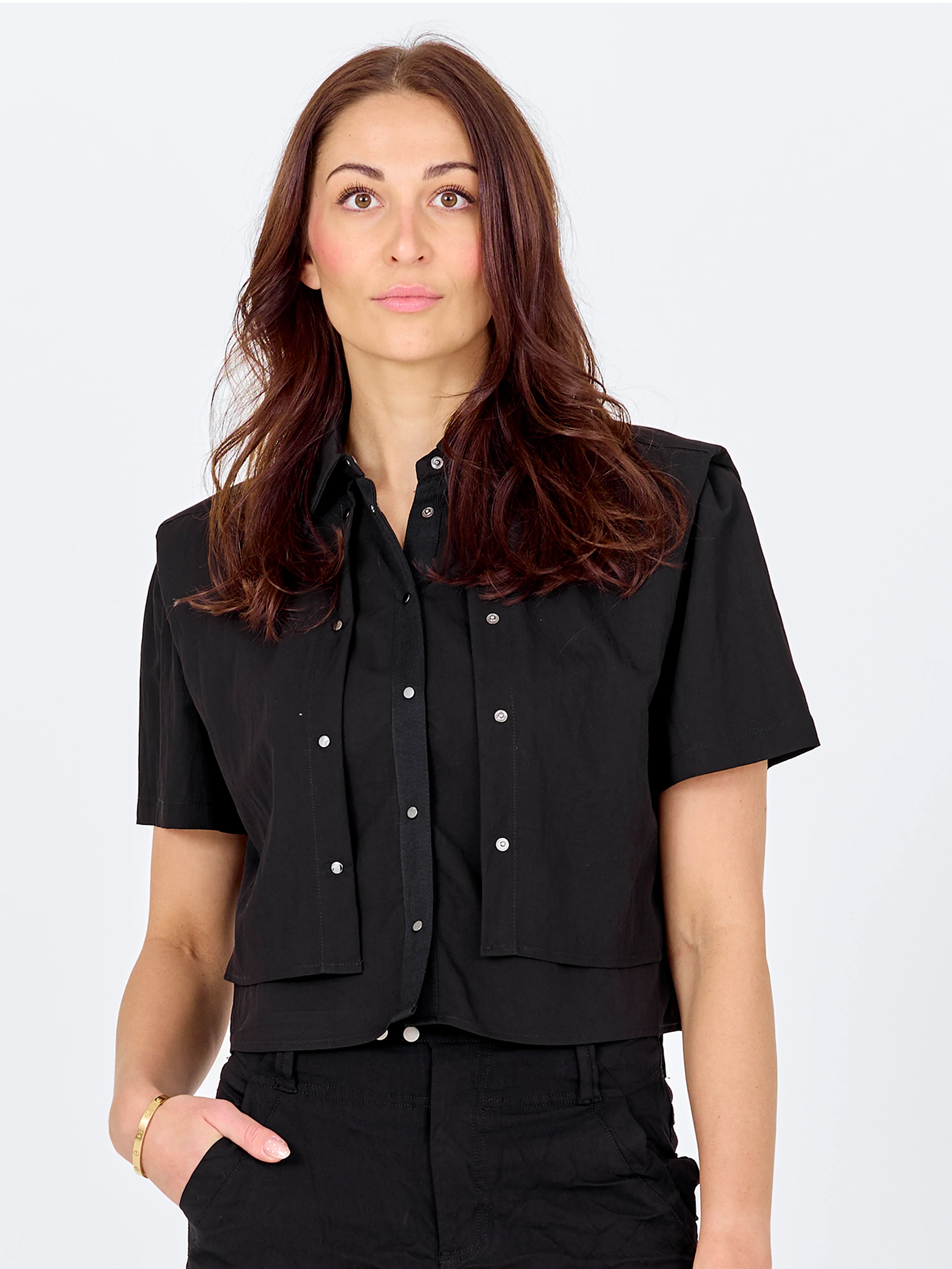 CANSU Bolero jacket - Black - Image 2