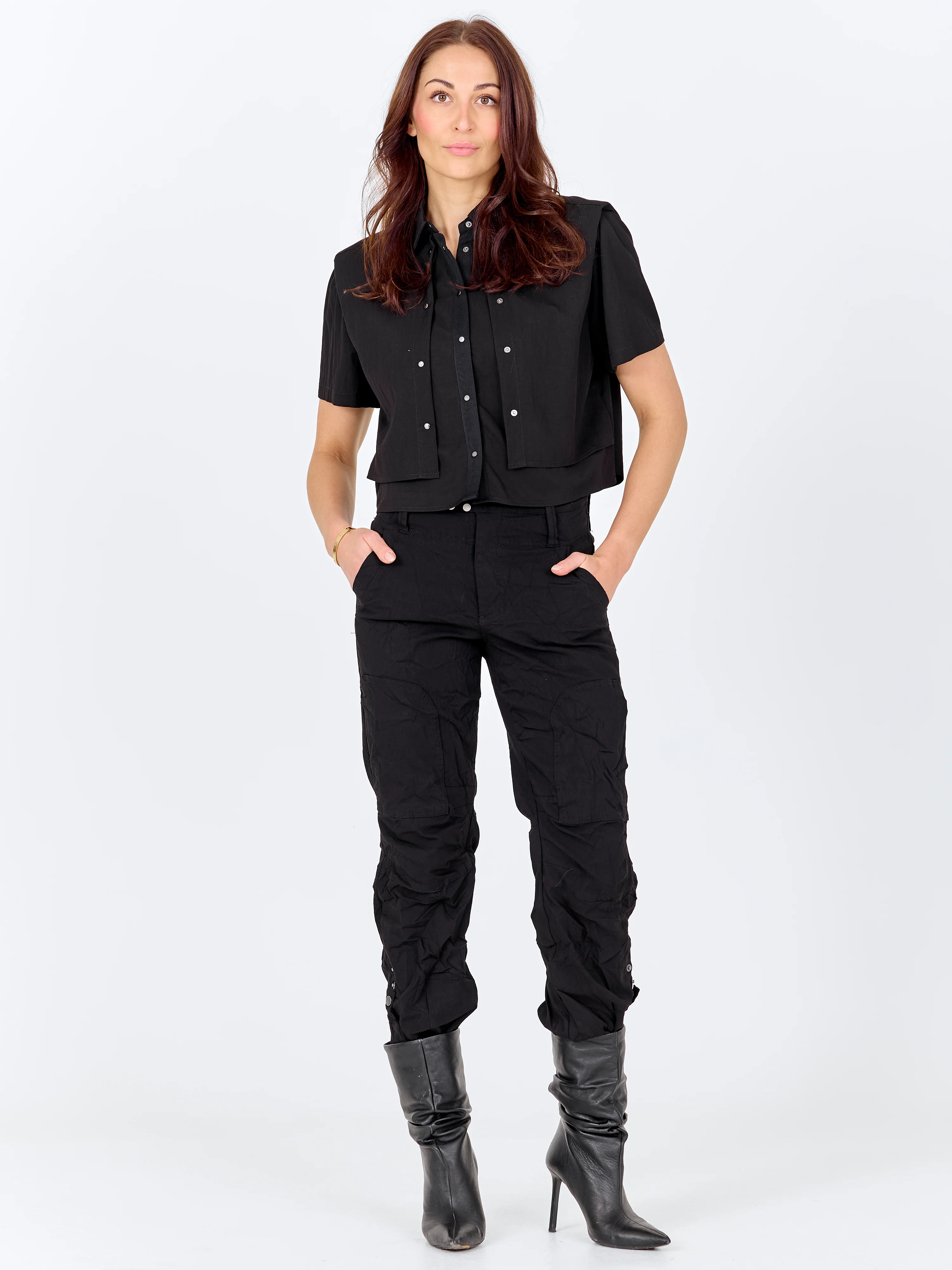 CANSU Bolero jacket - Black - Image 3