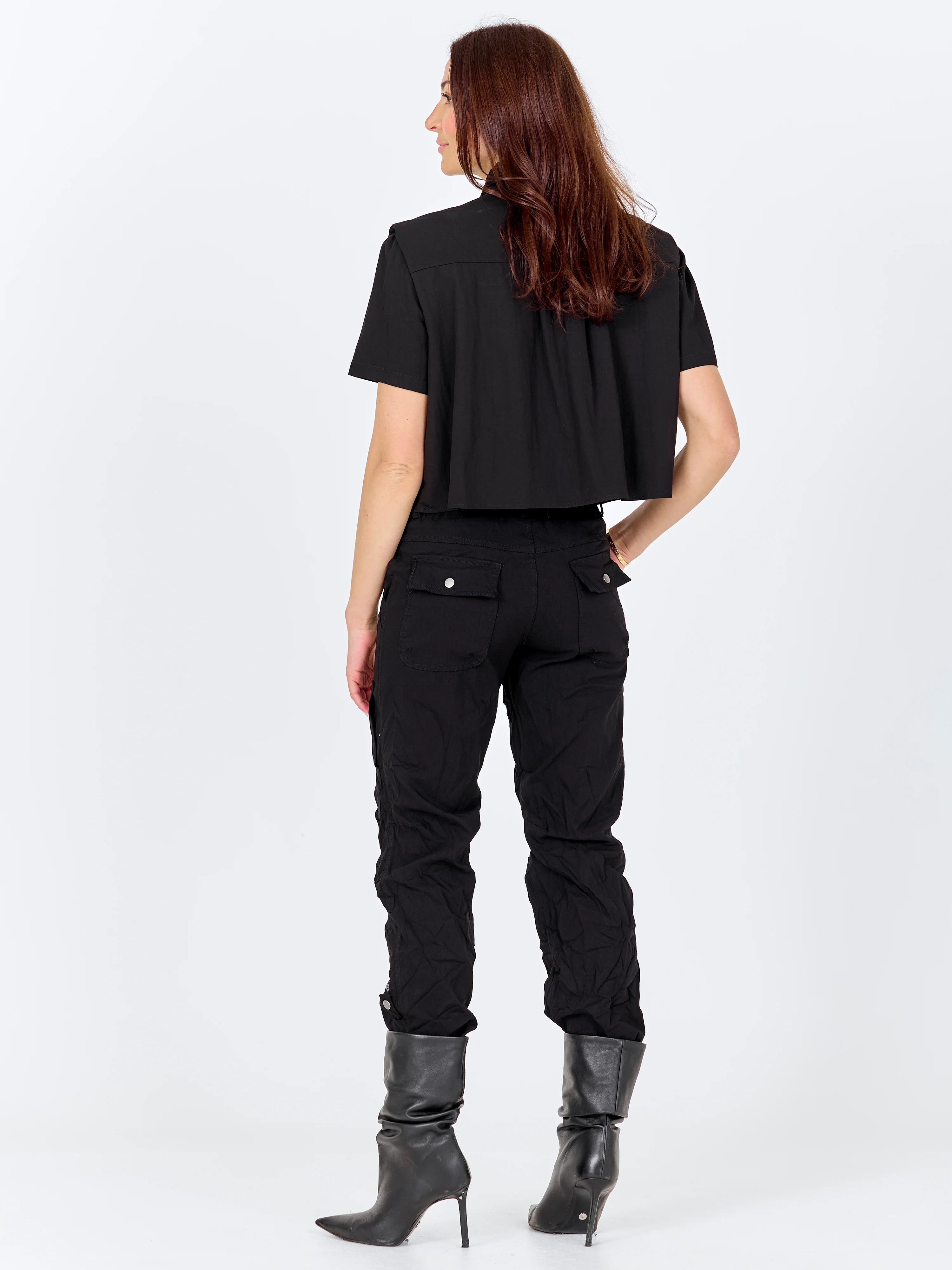 CANSU Bolero jacket - Black - Image 5