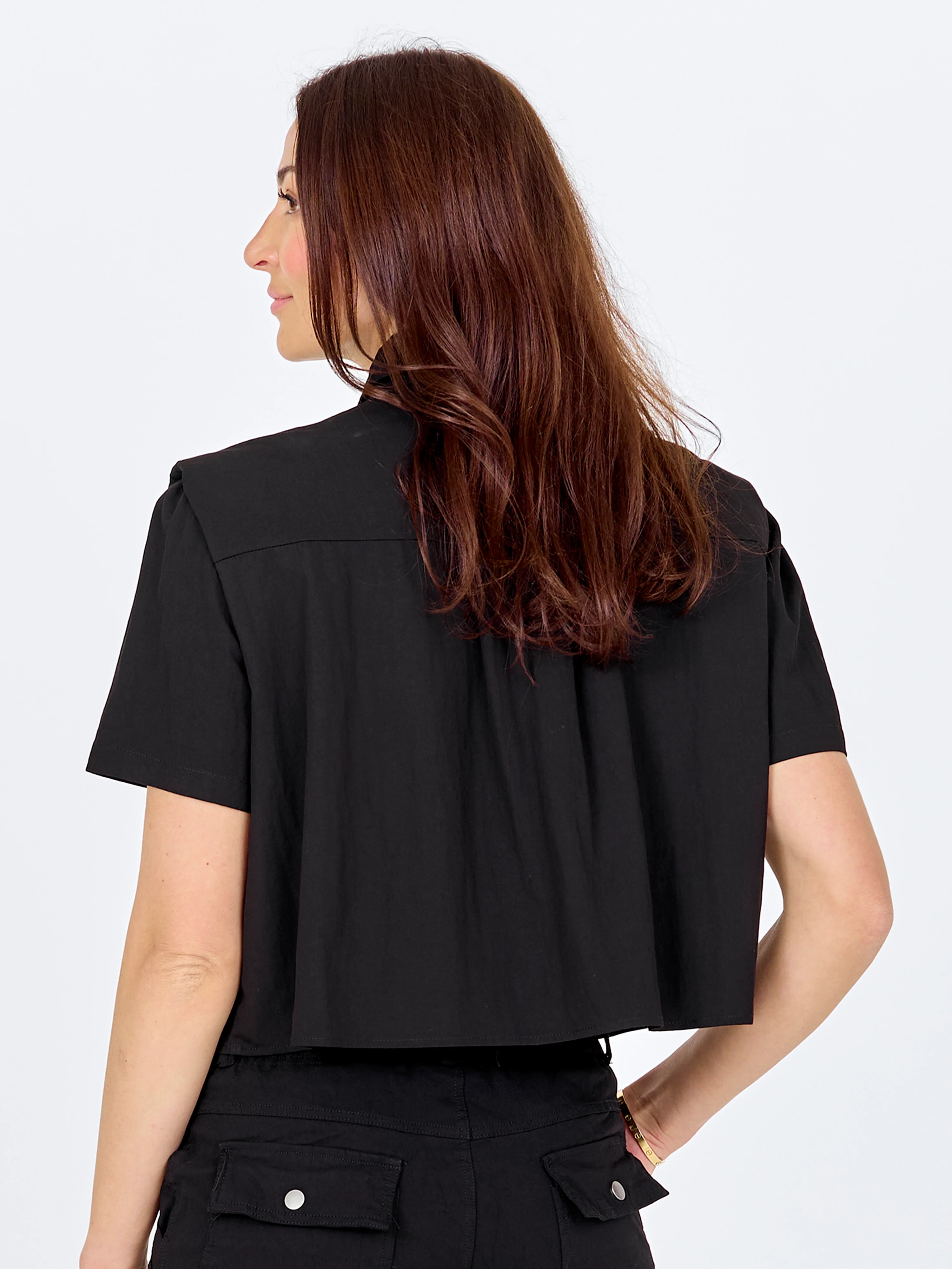CANSU Bolero jacket - Black - Image 6