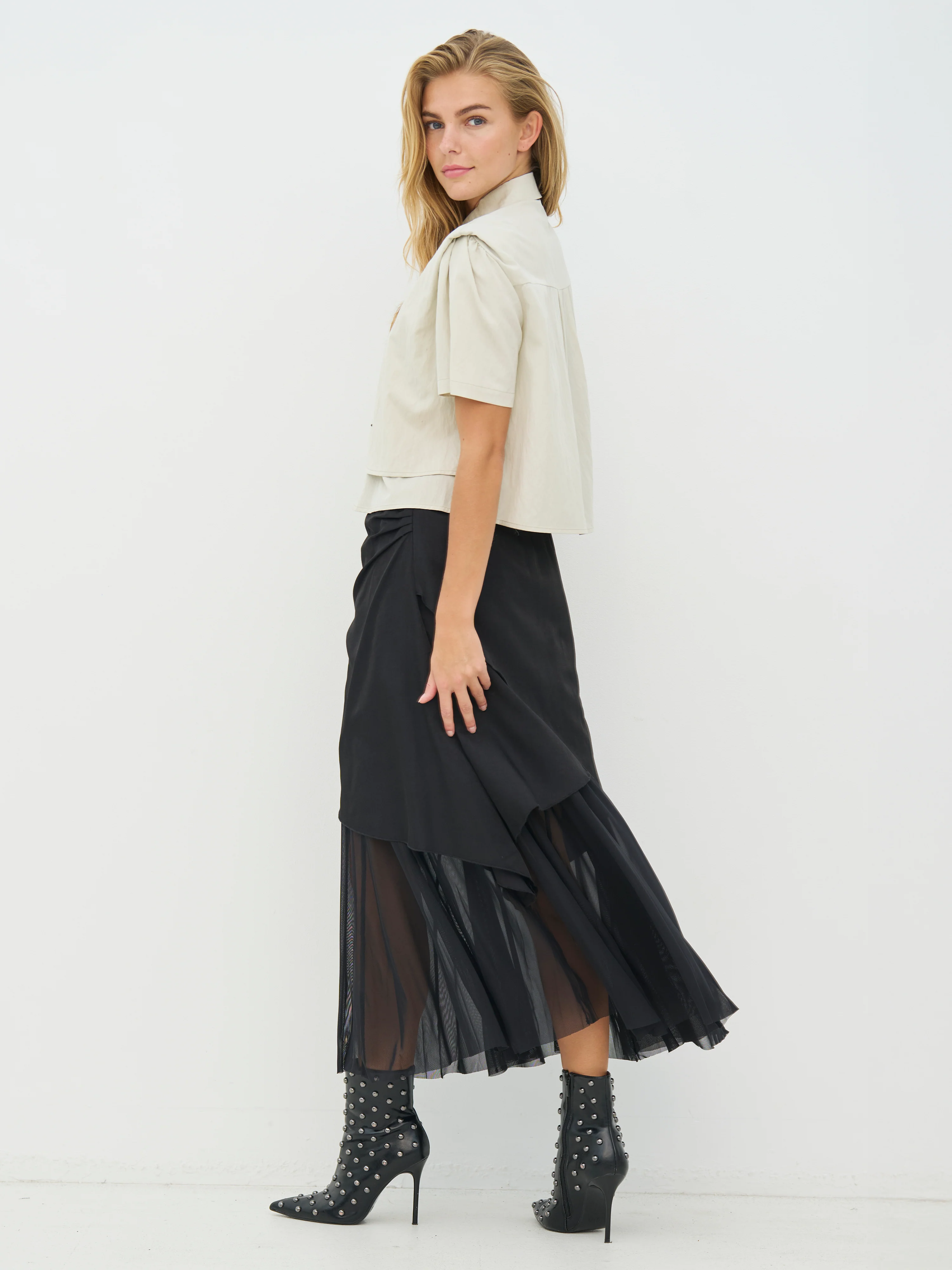 CANSU Bolero jacket - Bone - Image 5