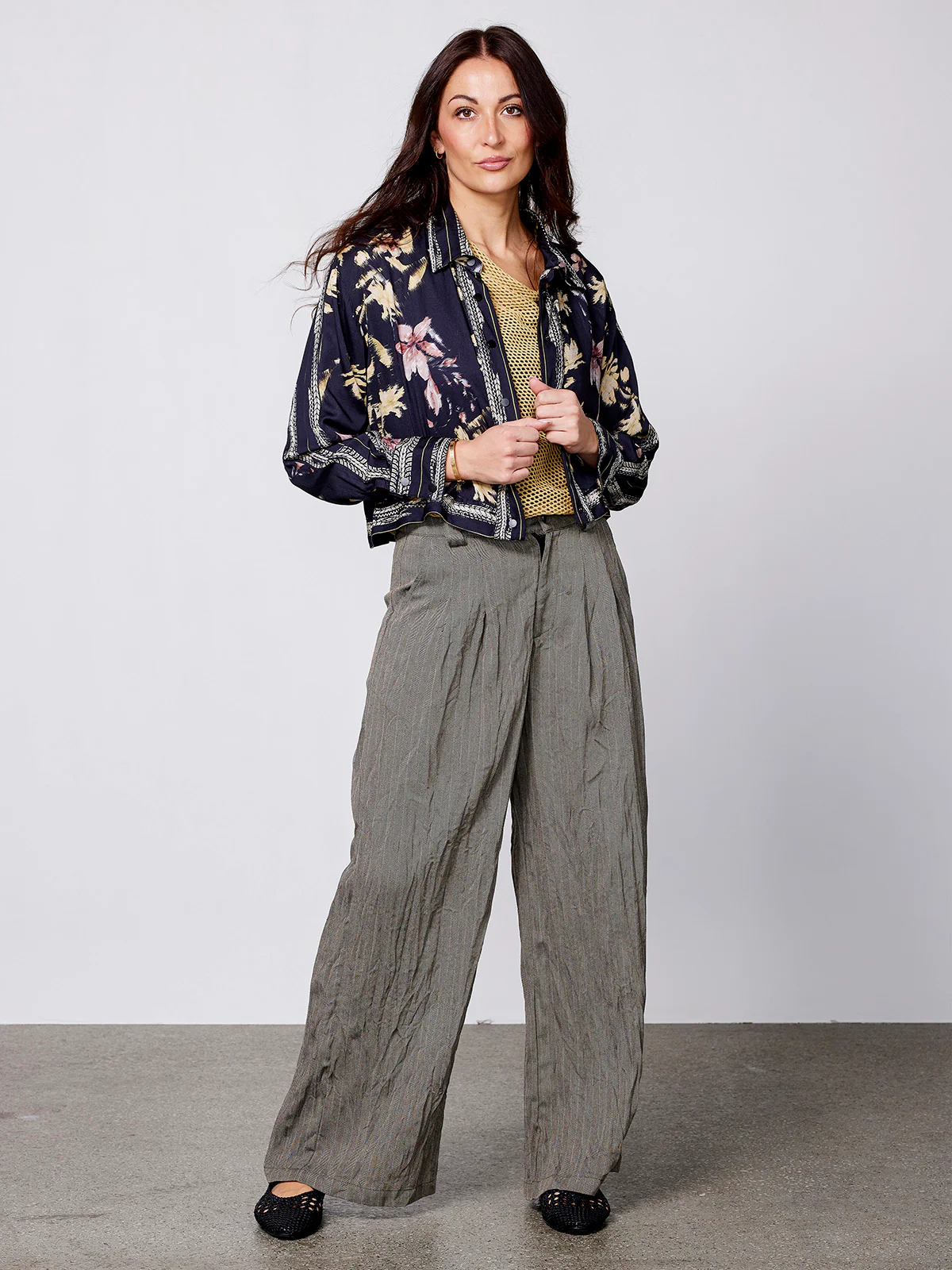 CYRIELLE Trousers - Black mix - Image 8