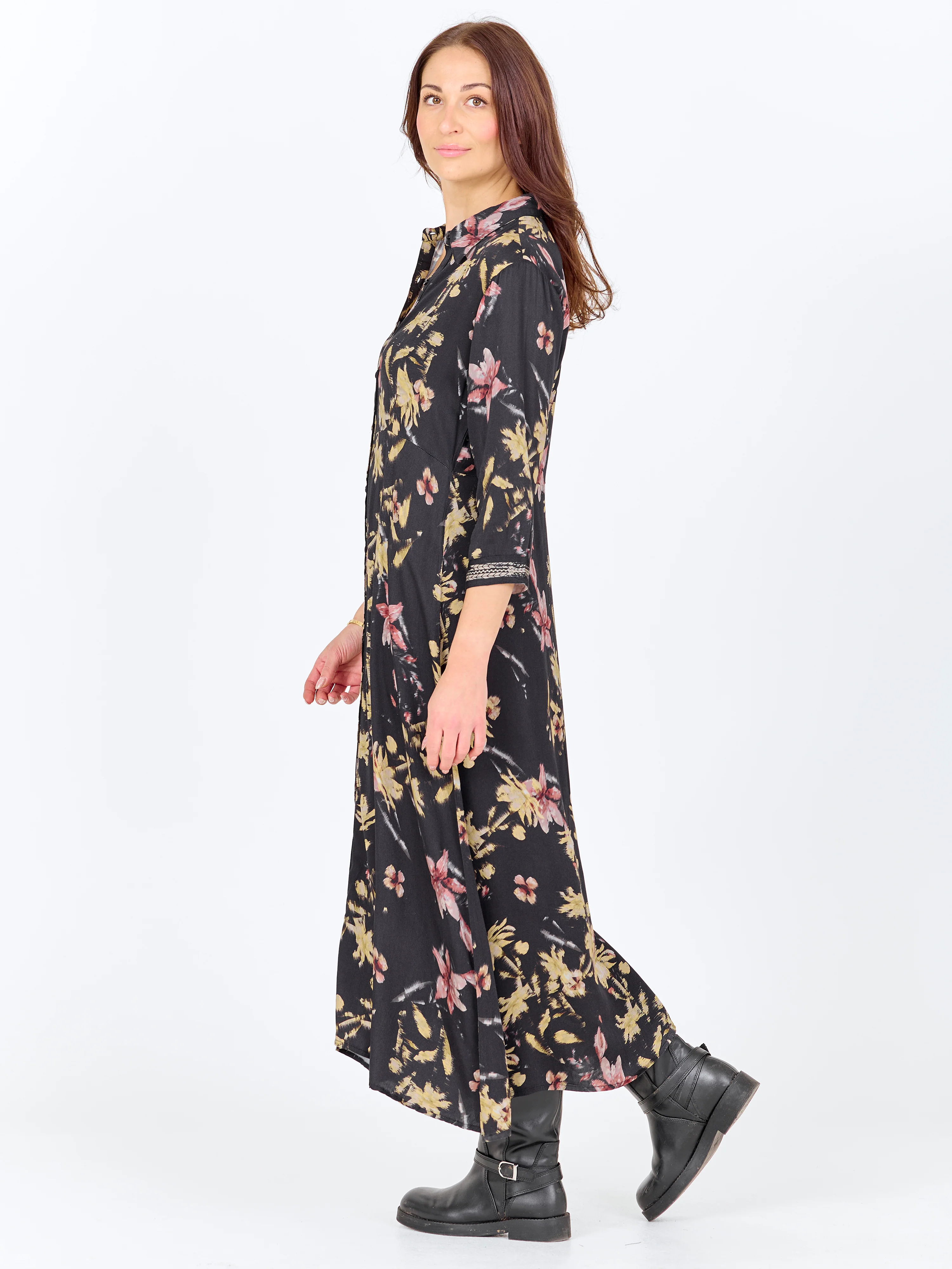 CARA Tunic dress - Black mix - Image 3