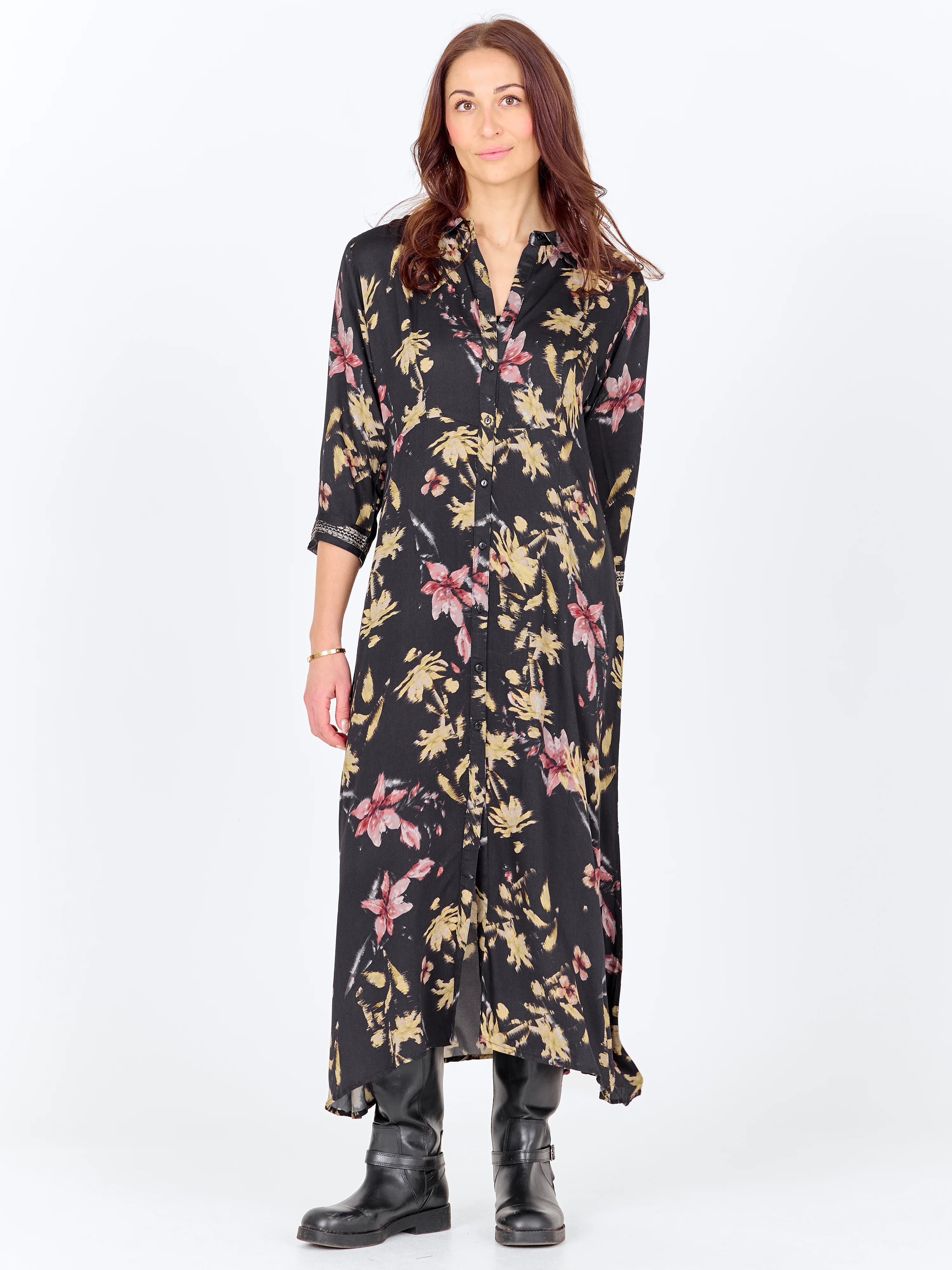 CARA Tunic dress - Black mix - Image 5
