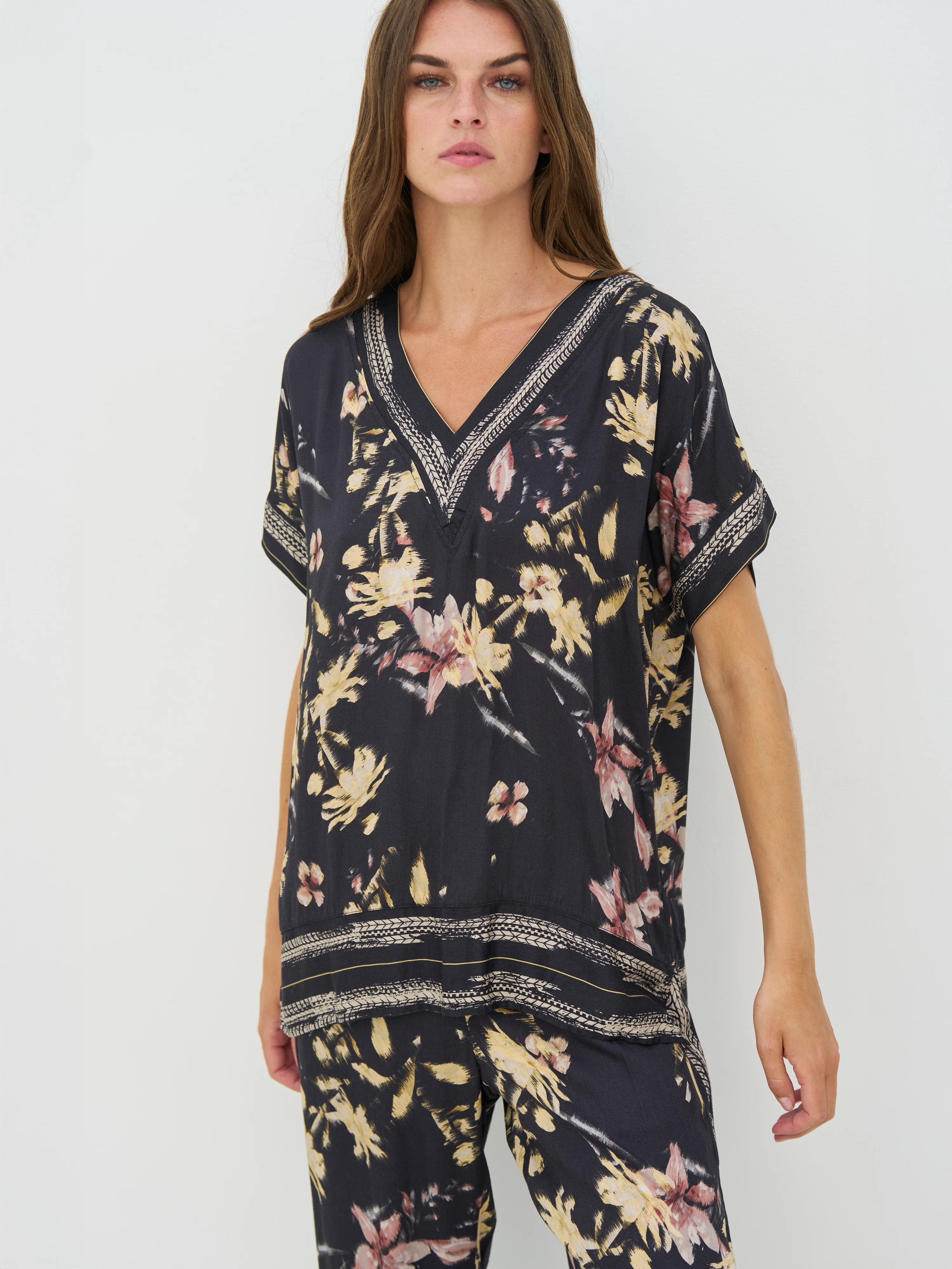 CARA Blouse - Black mix - Image 2
