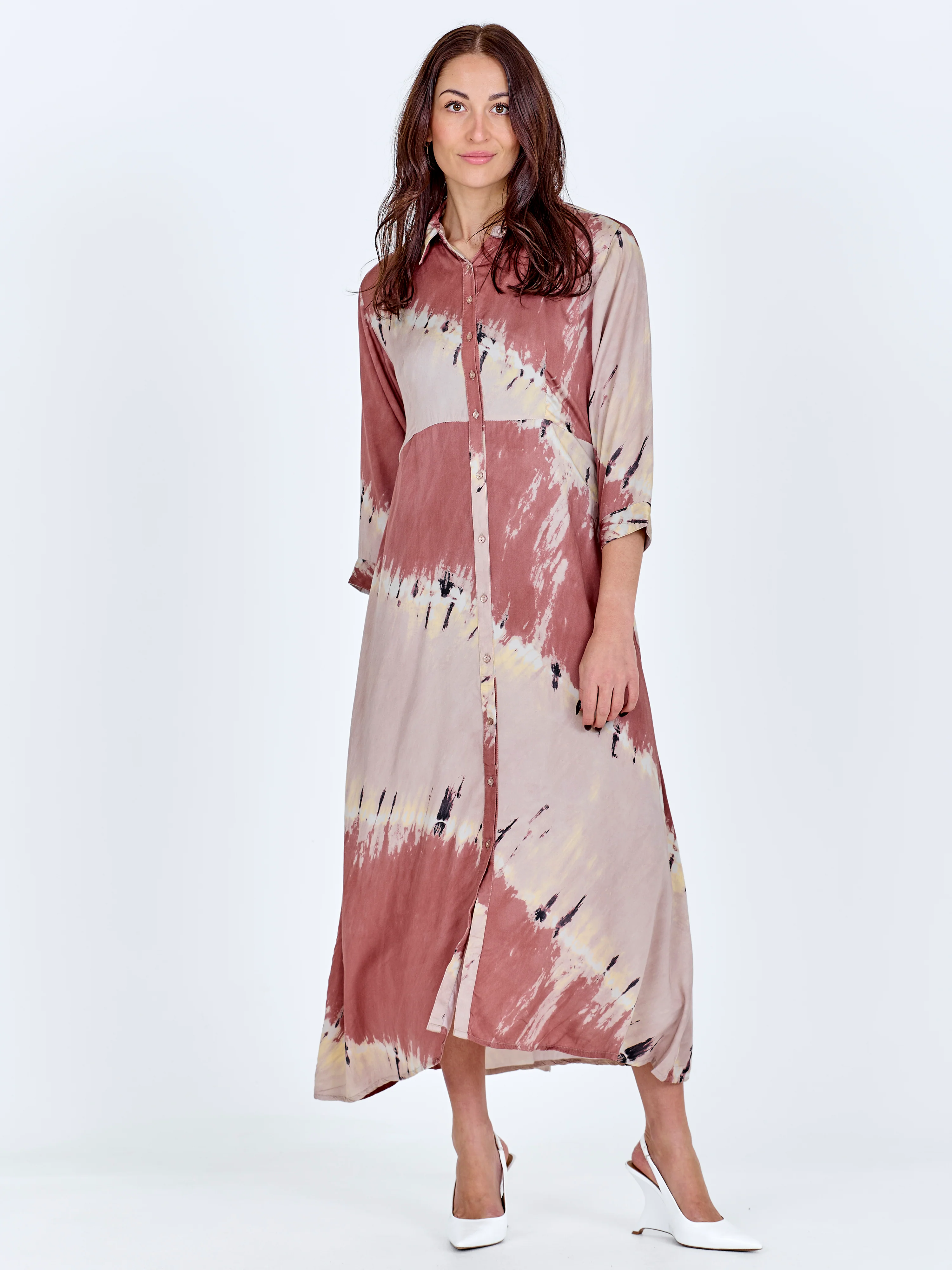 Cedar Tunic dress - Marsala mix - Image 2