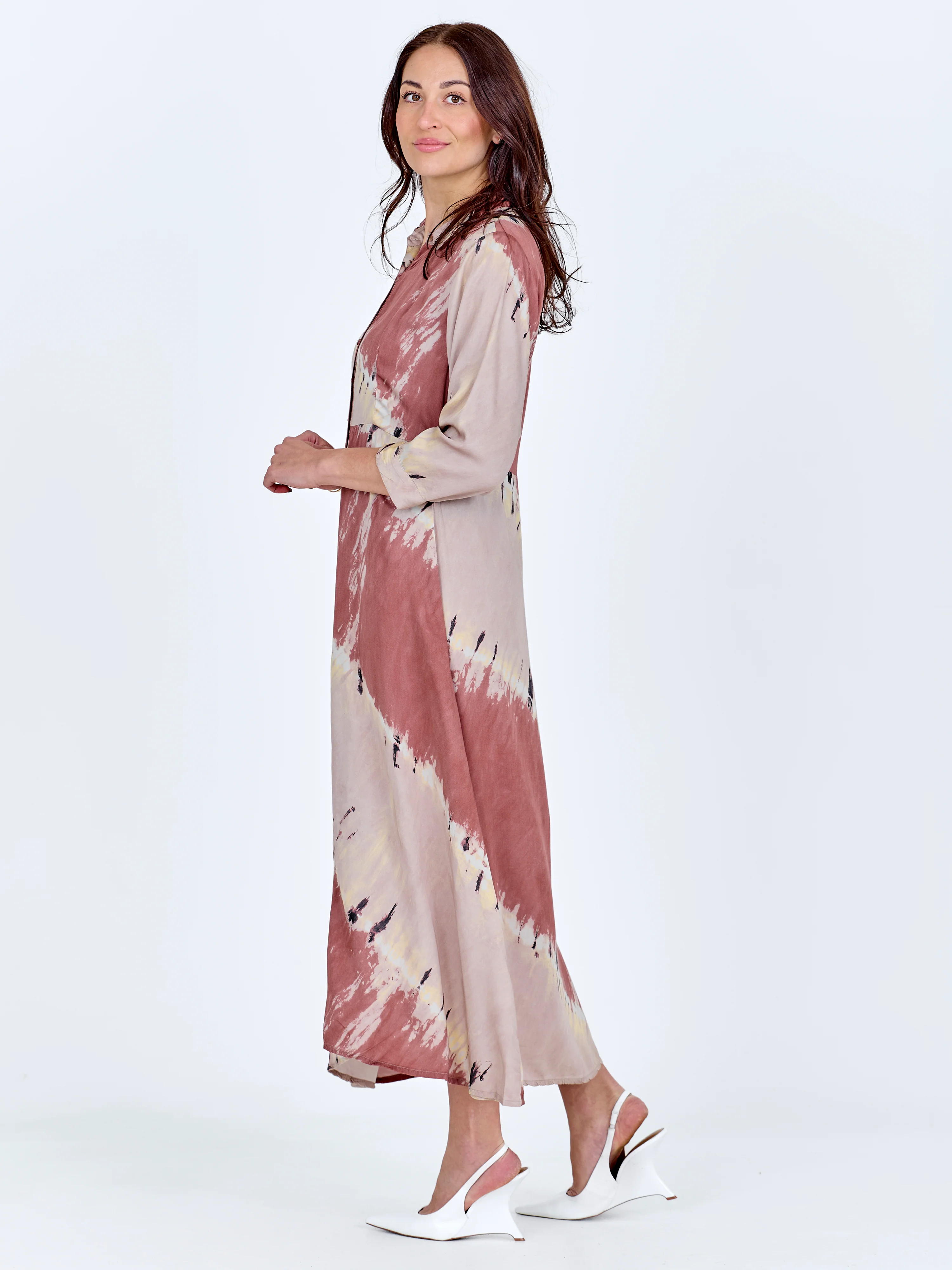 Cedar Tunic dress - Marsala mix - Image 3