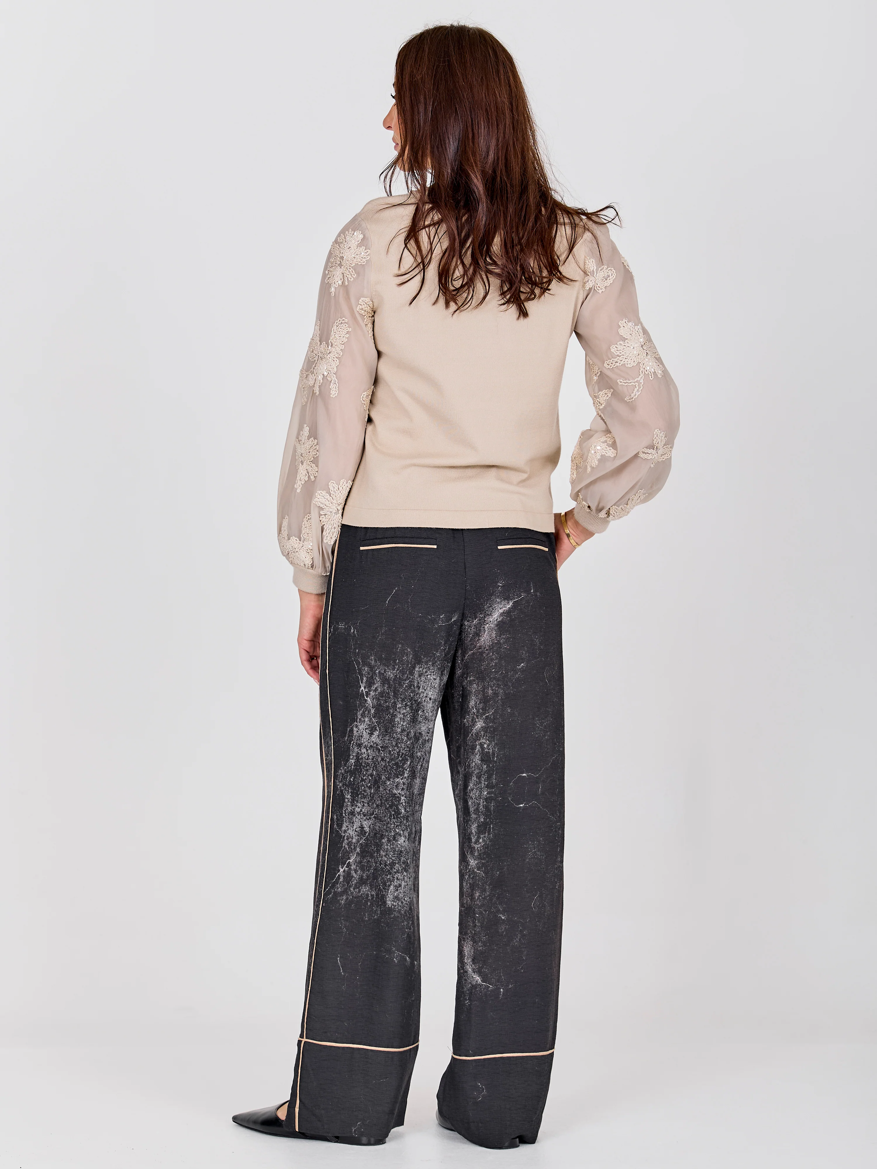 CHELO Knit Blouse - Bone - Image 5