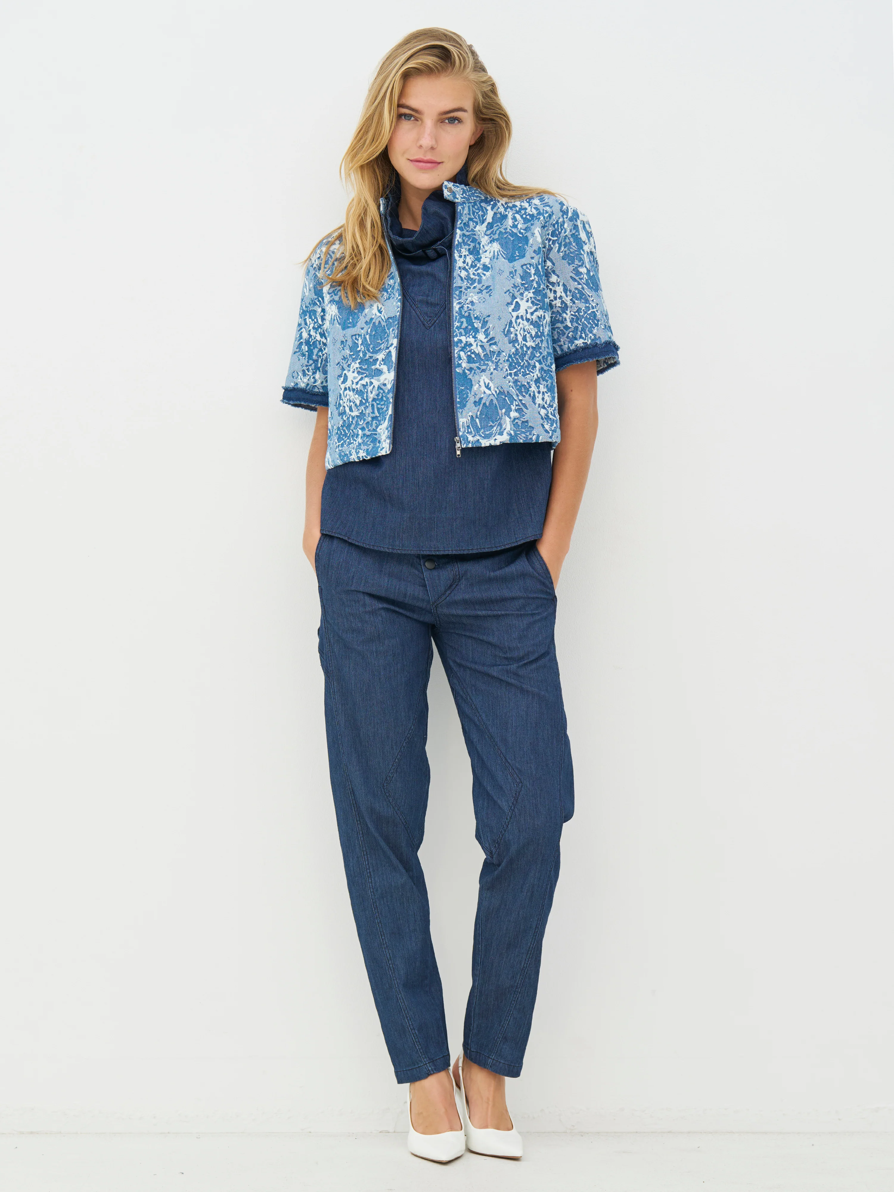 CECIL Trousers - Denim blue - Image 2