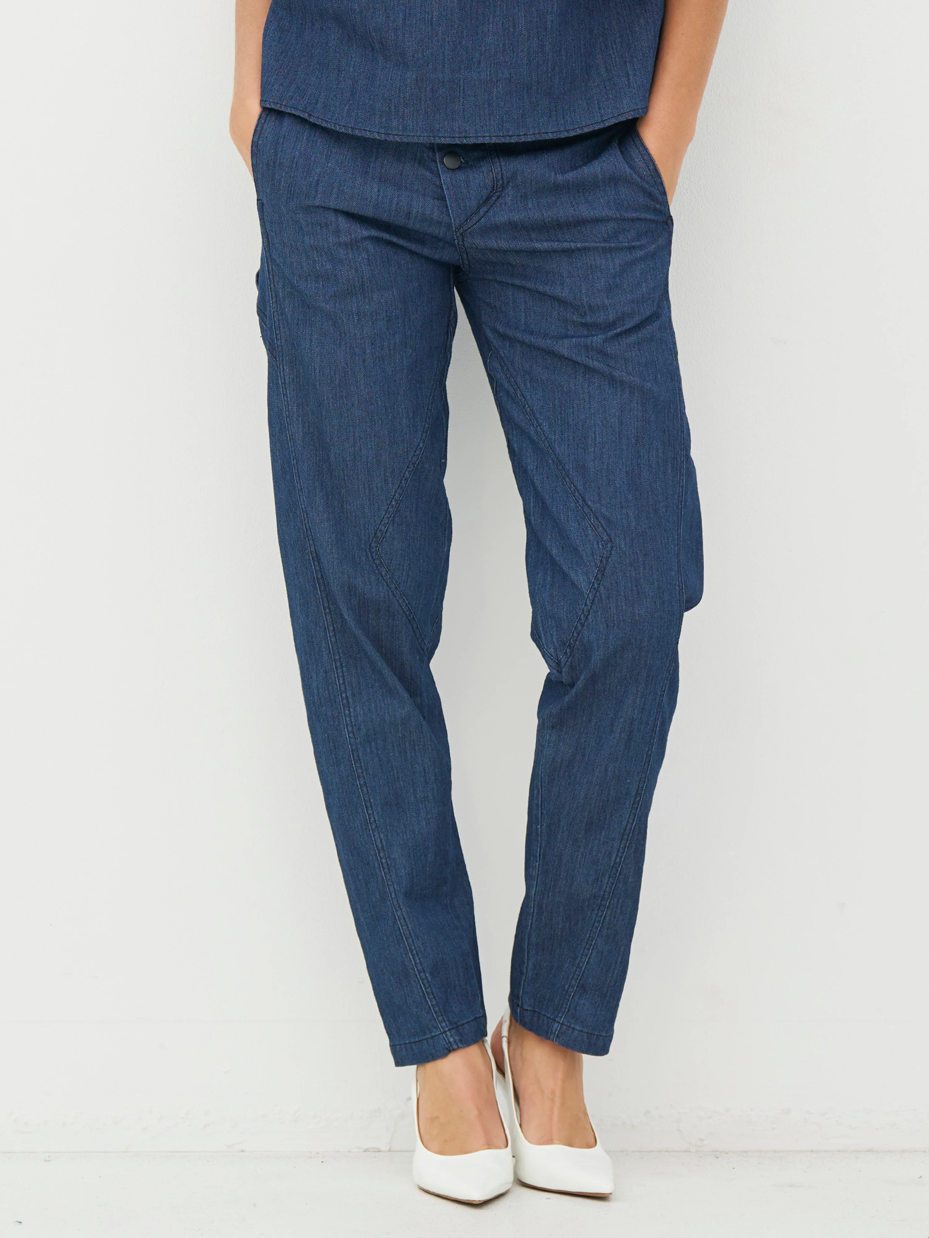 CECIL Trousers - Denim blue - Image 3