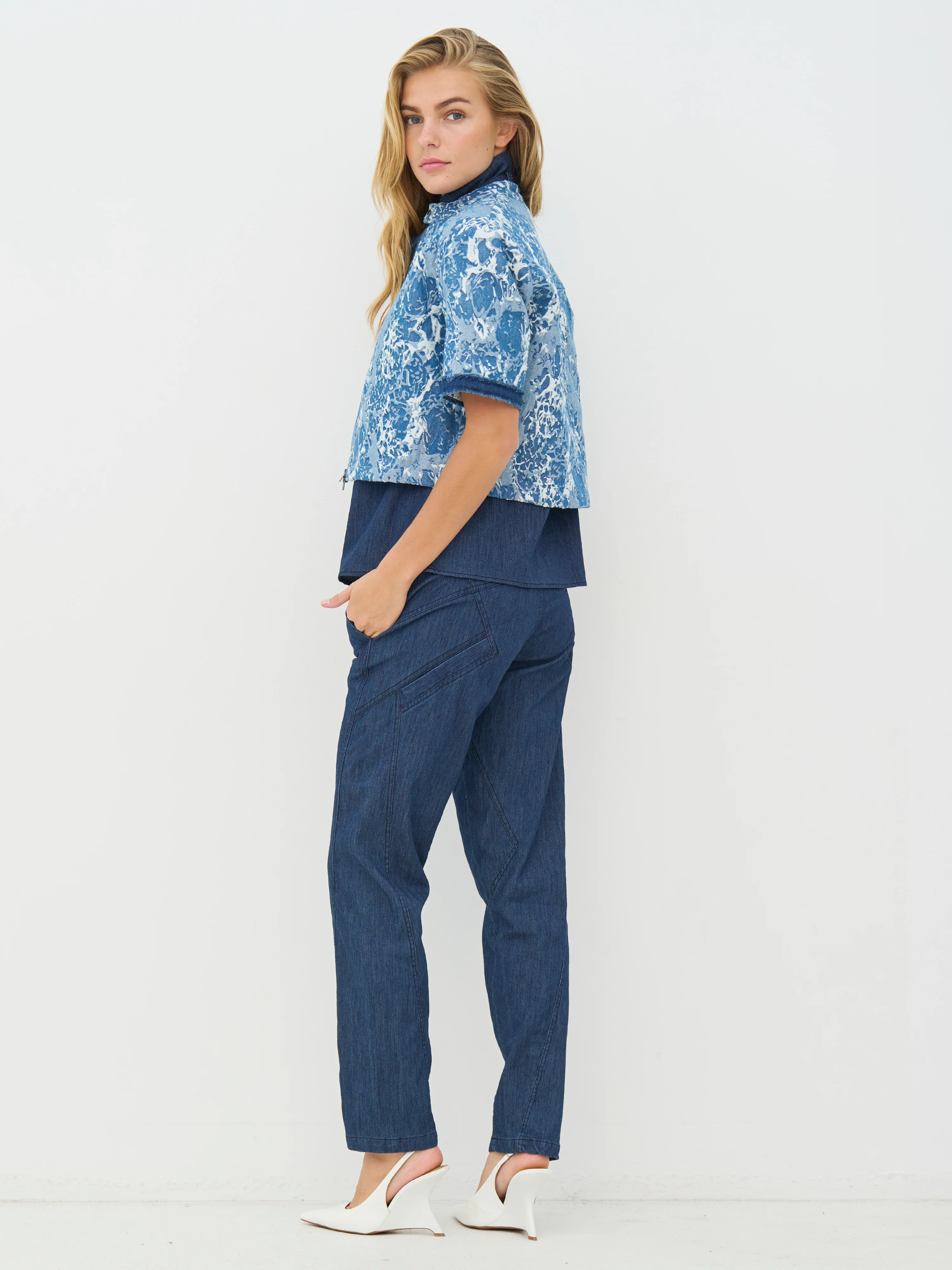 CECIL Trousers - Denim blue - Image 5