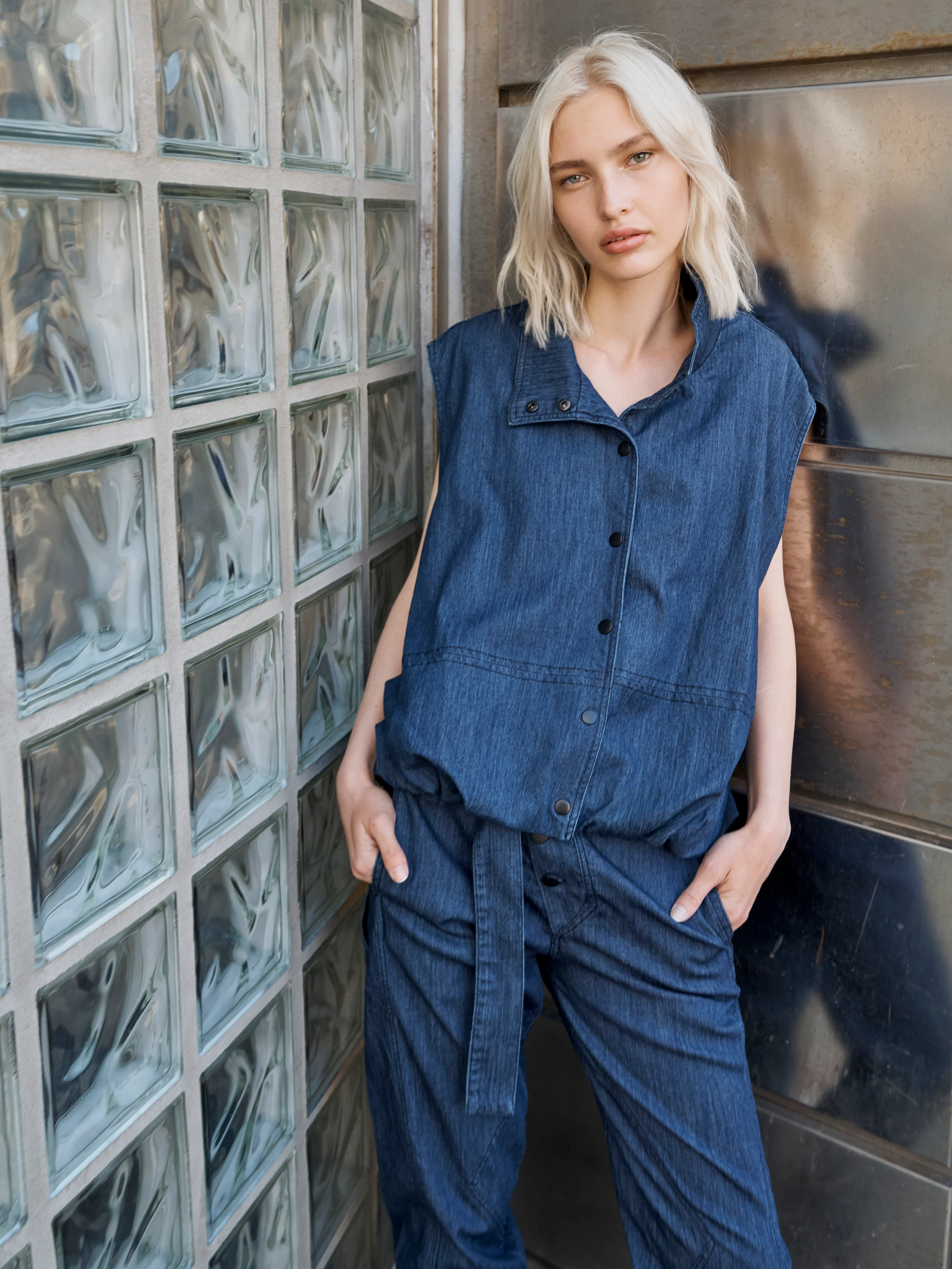 CECIL Trousers - Denim blue - Image 6