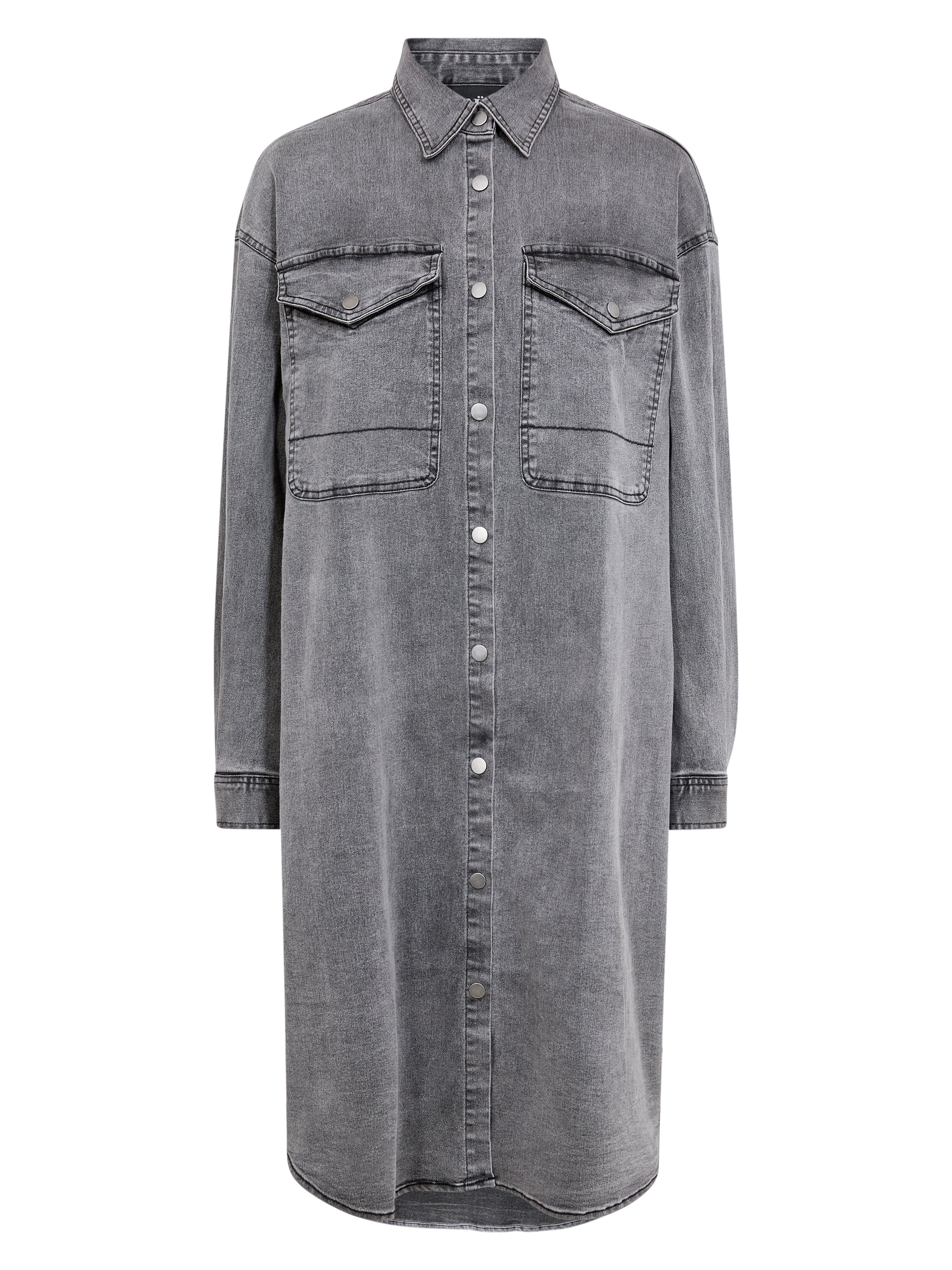 TAIA denim dress - Grey mix