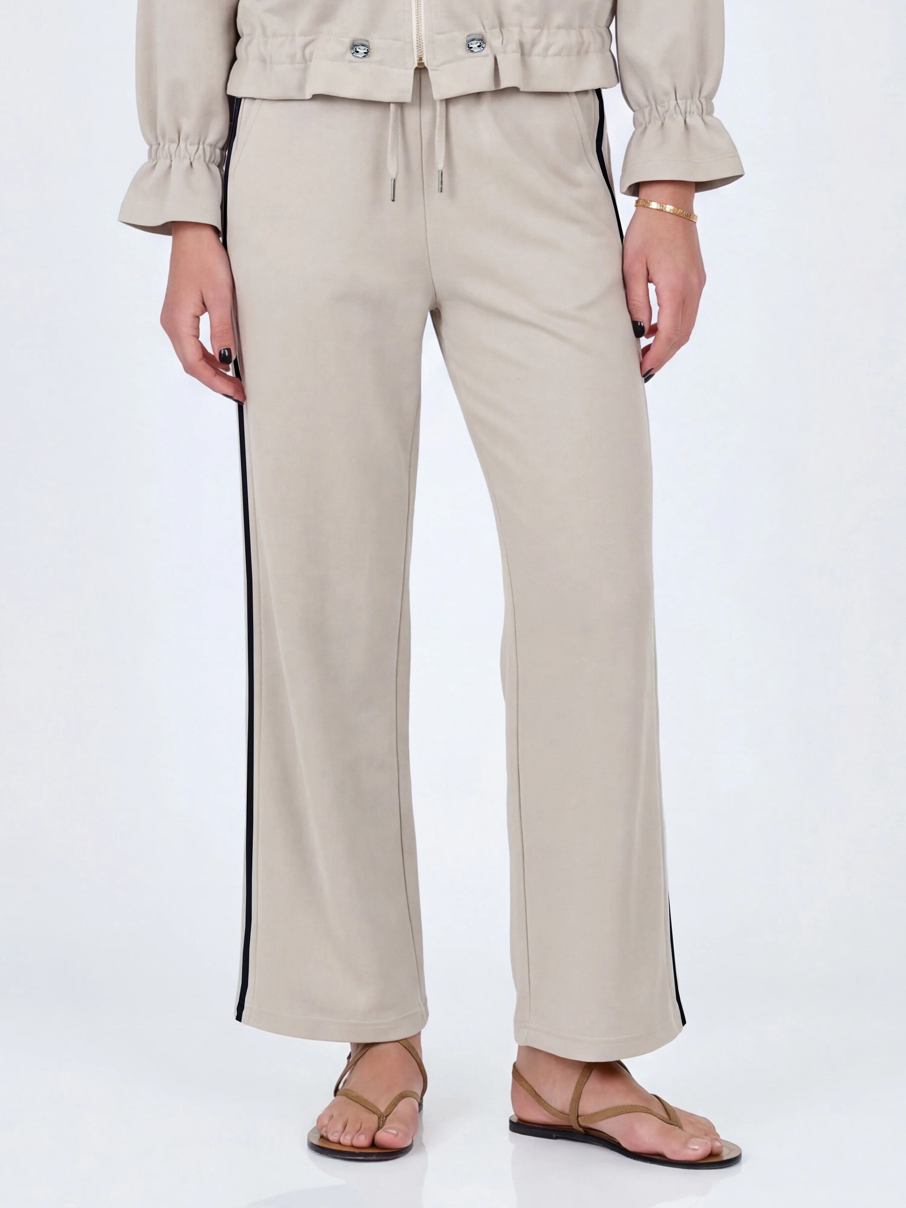 CAMILLE Trousers - Beige mix - Image 3