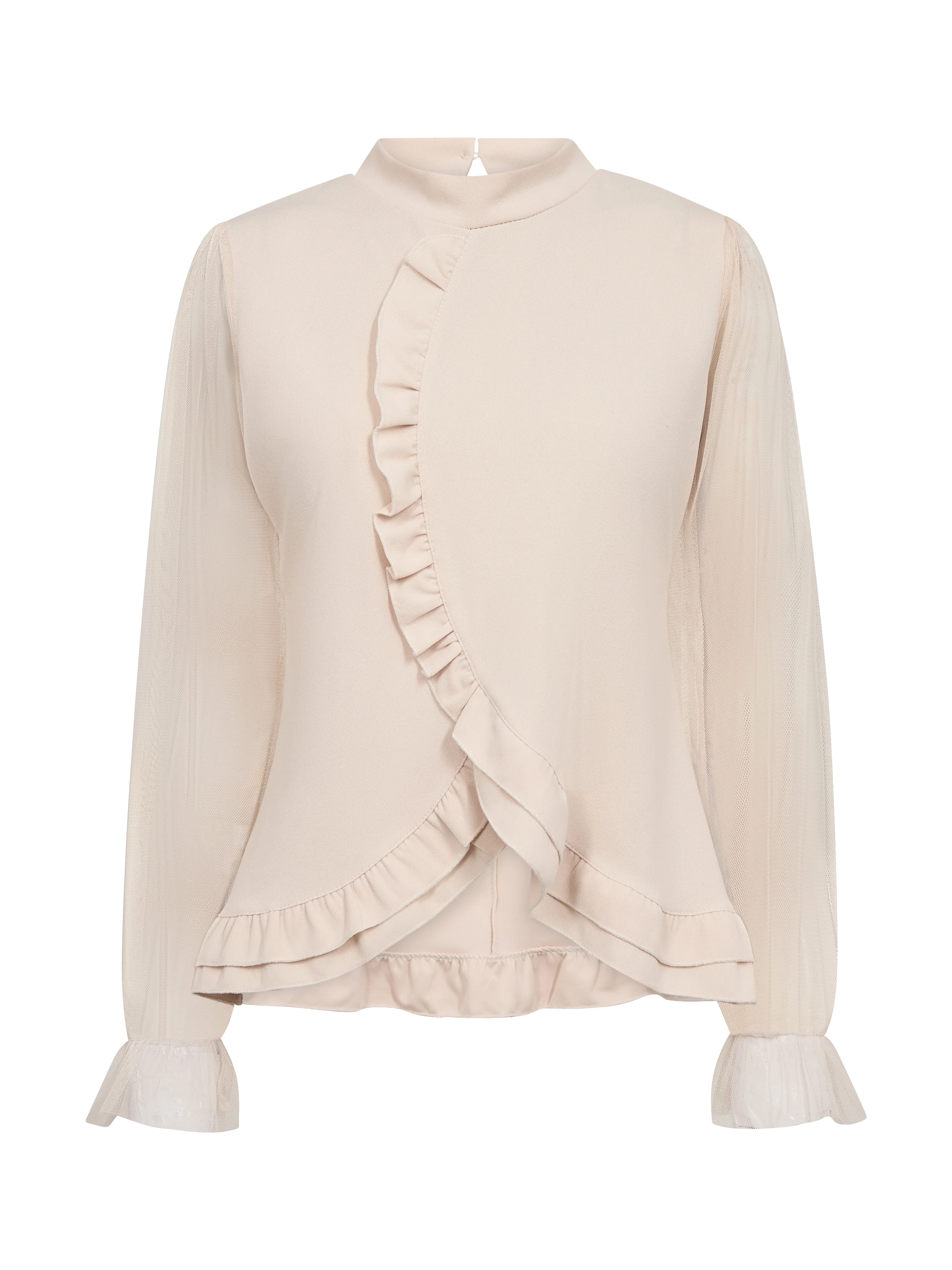 BAO Blouse w/frill - Bone