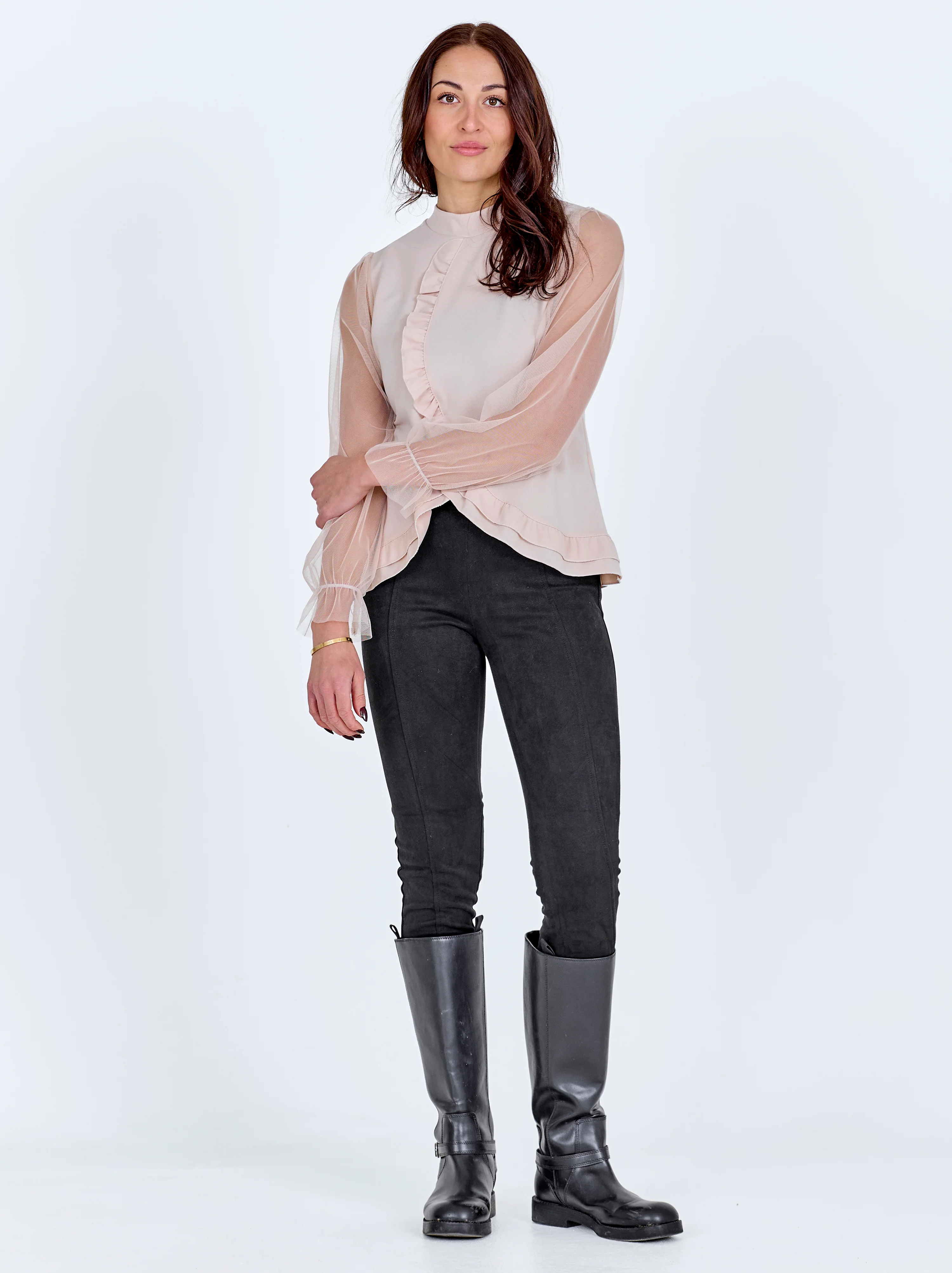 BAO Blouse w/frill - Bone - Image 3