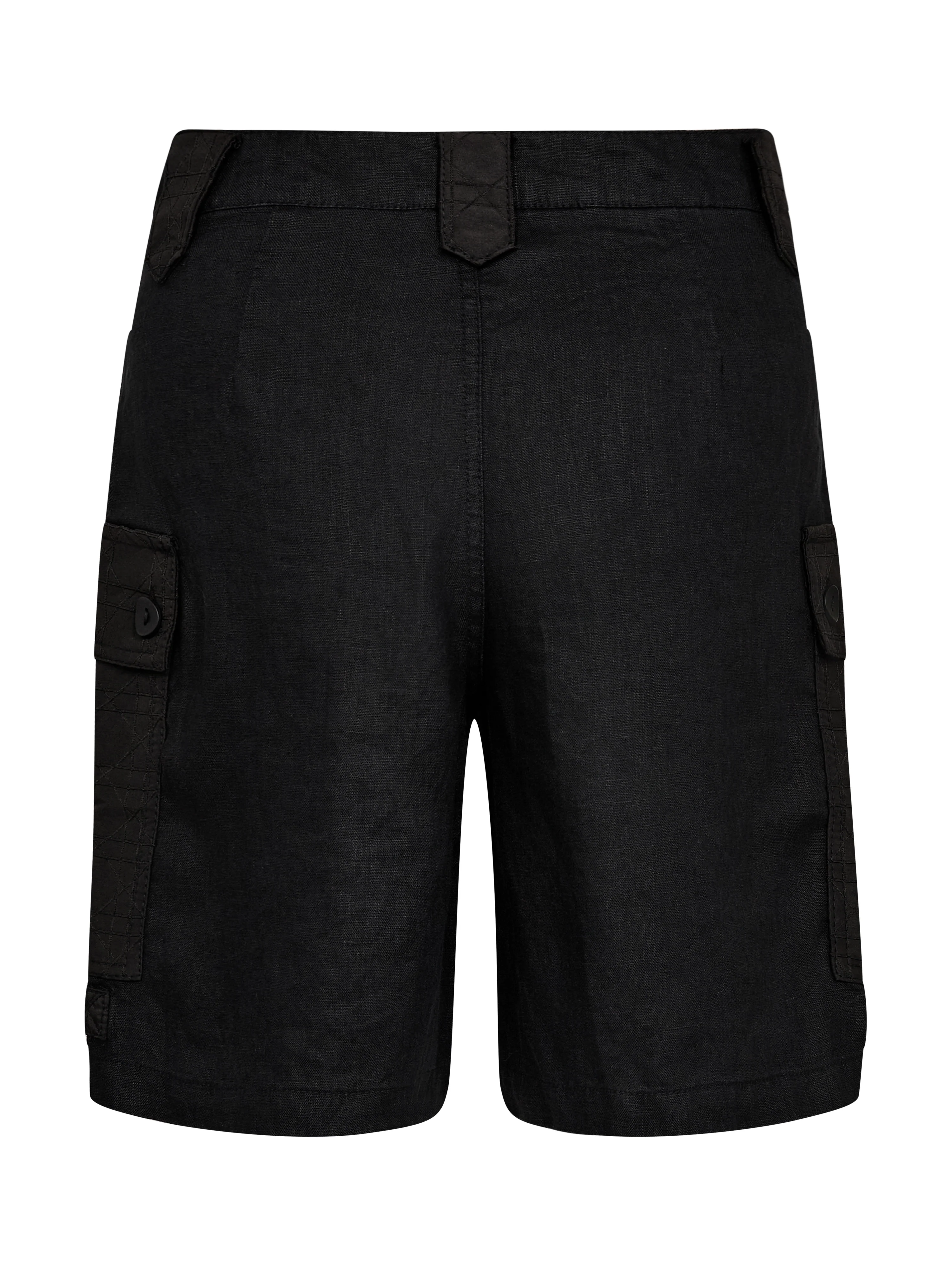 Dai Linen shorts - Black - Image 5