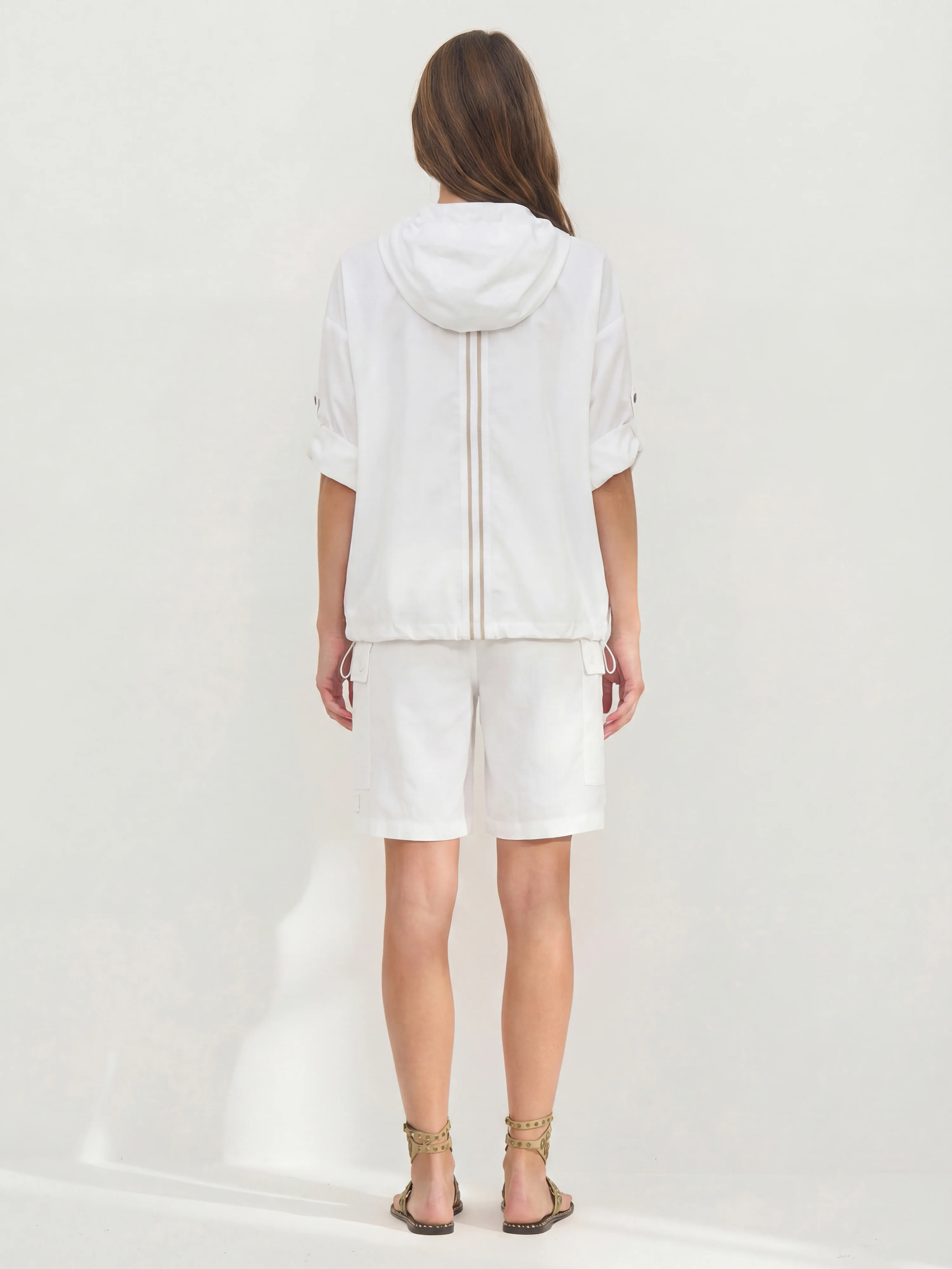 Dai Linen shorts - White - Image 4