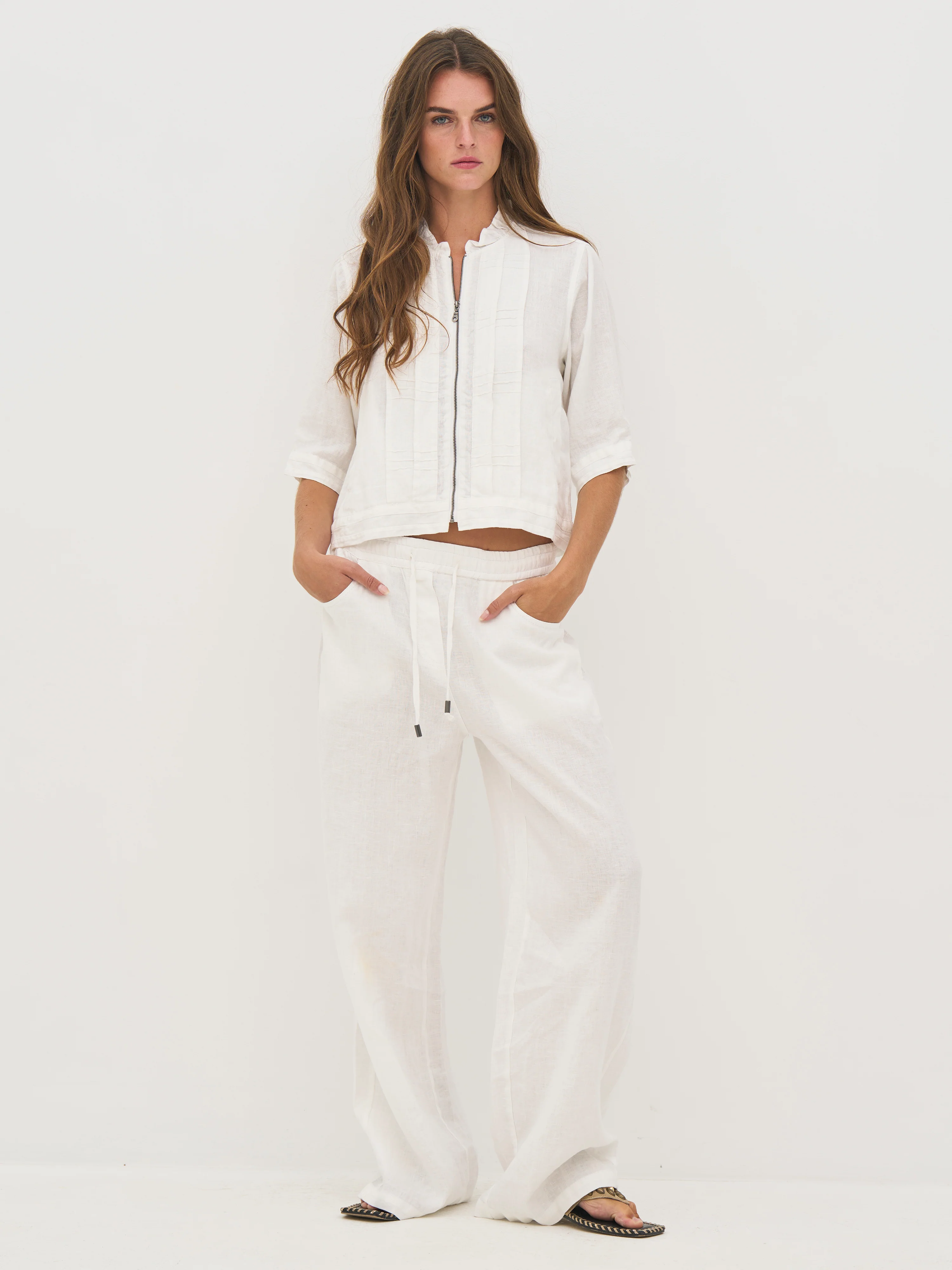 DAI linen jacket - White - Image 3