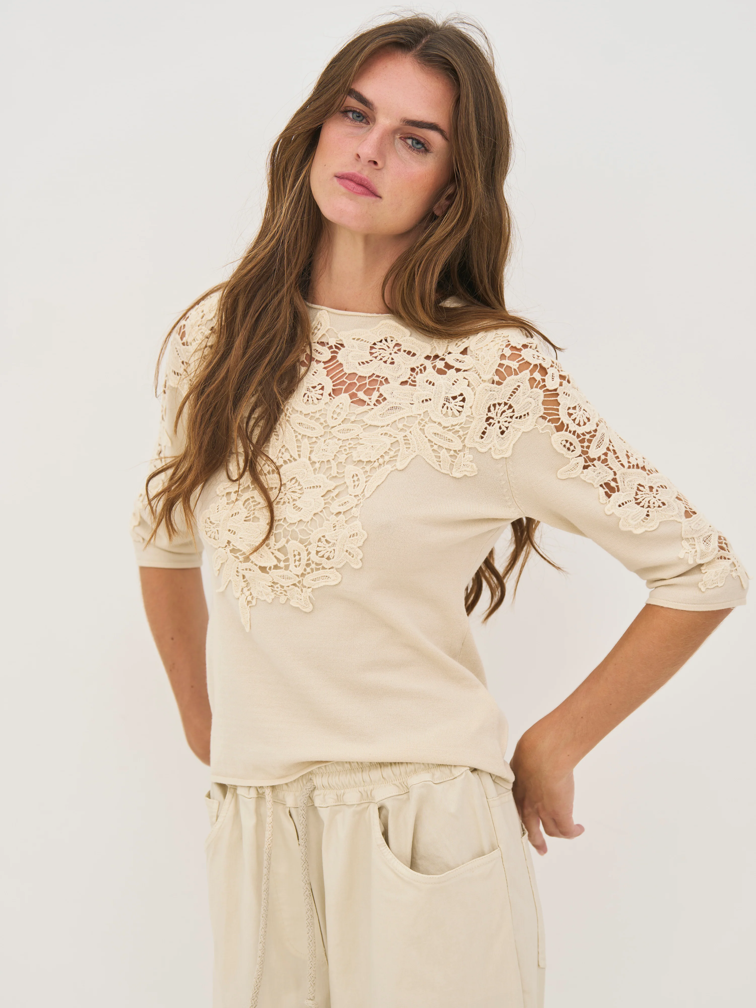 DAC Blouse knit - Bone - Image 2
