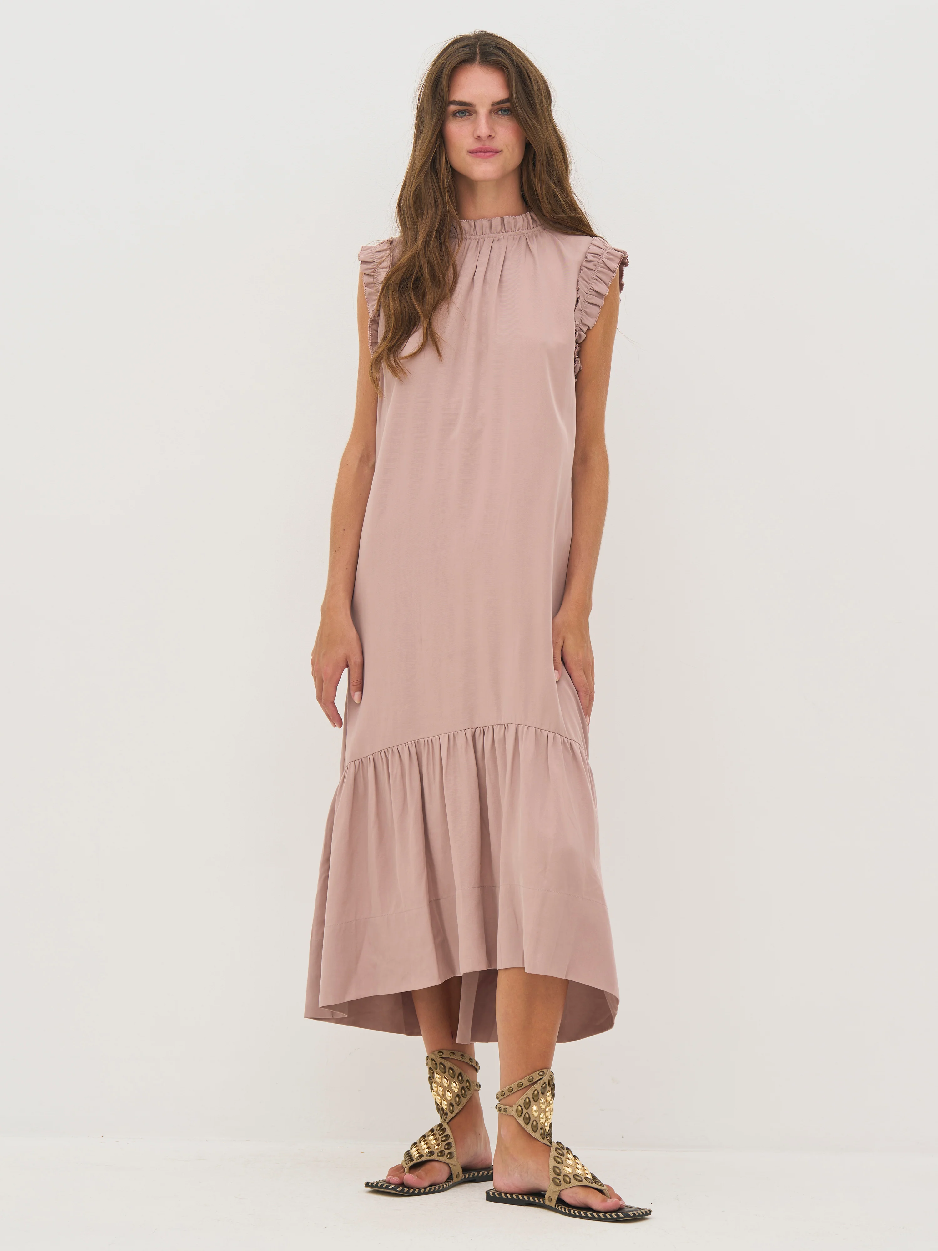 DEVIN Dress Frills - Rose - Image 2