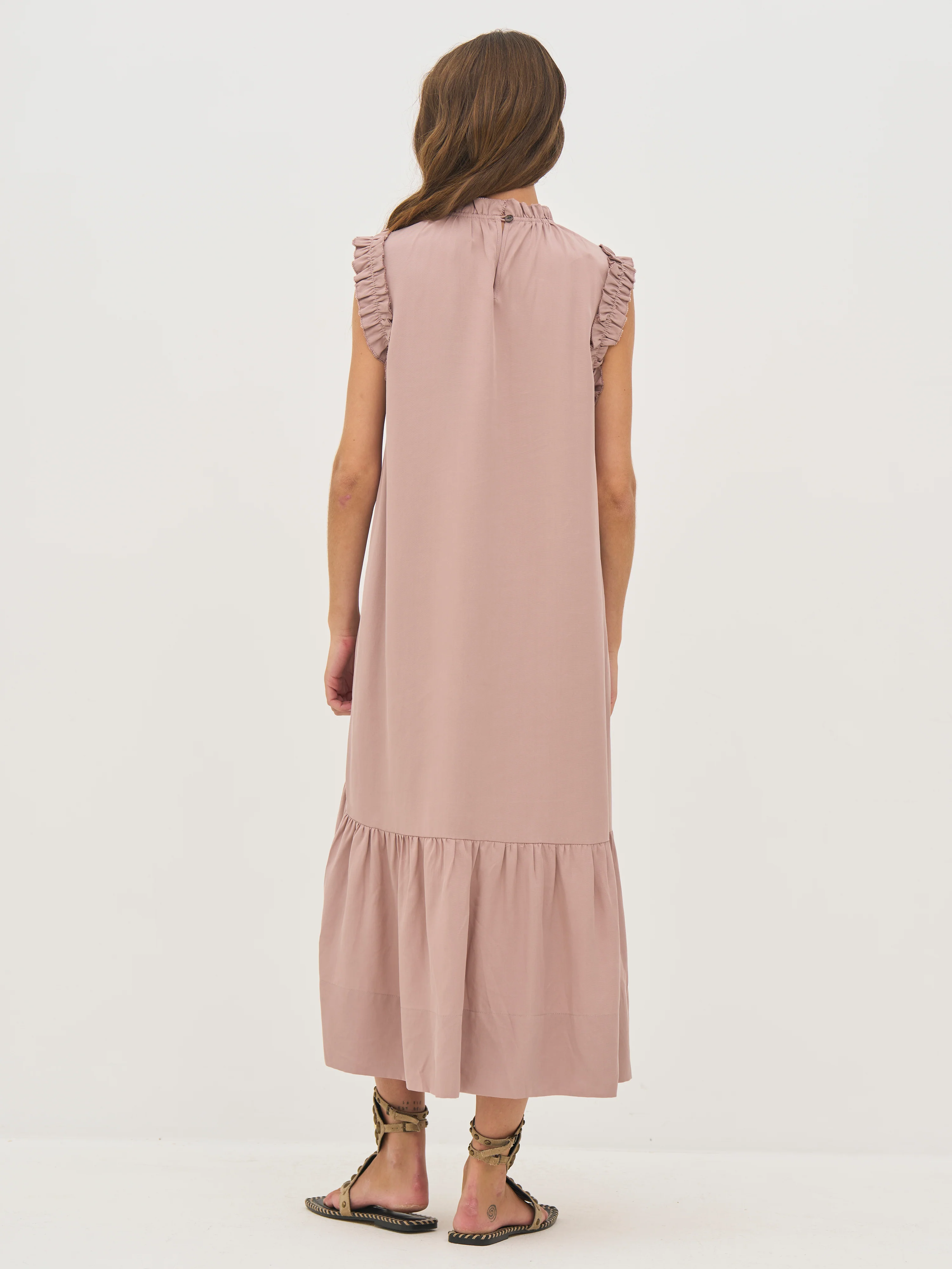 DEVIN Dress Frills - Rose - Image 5