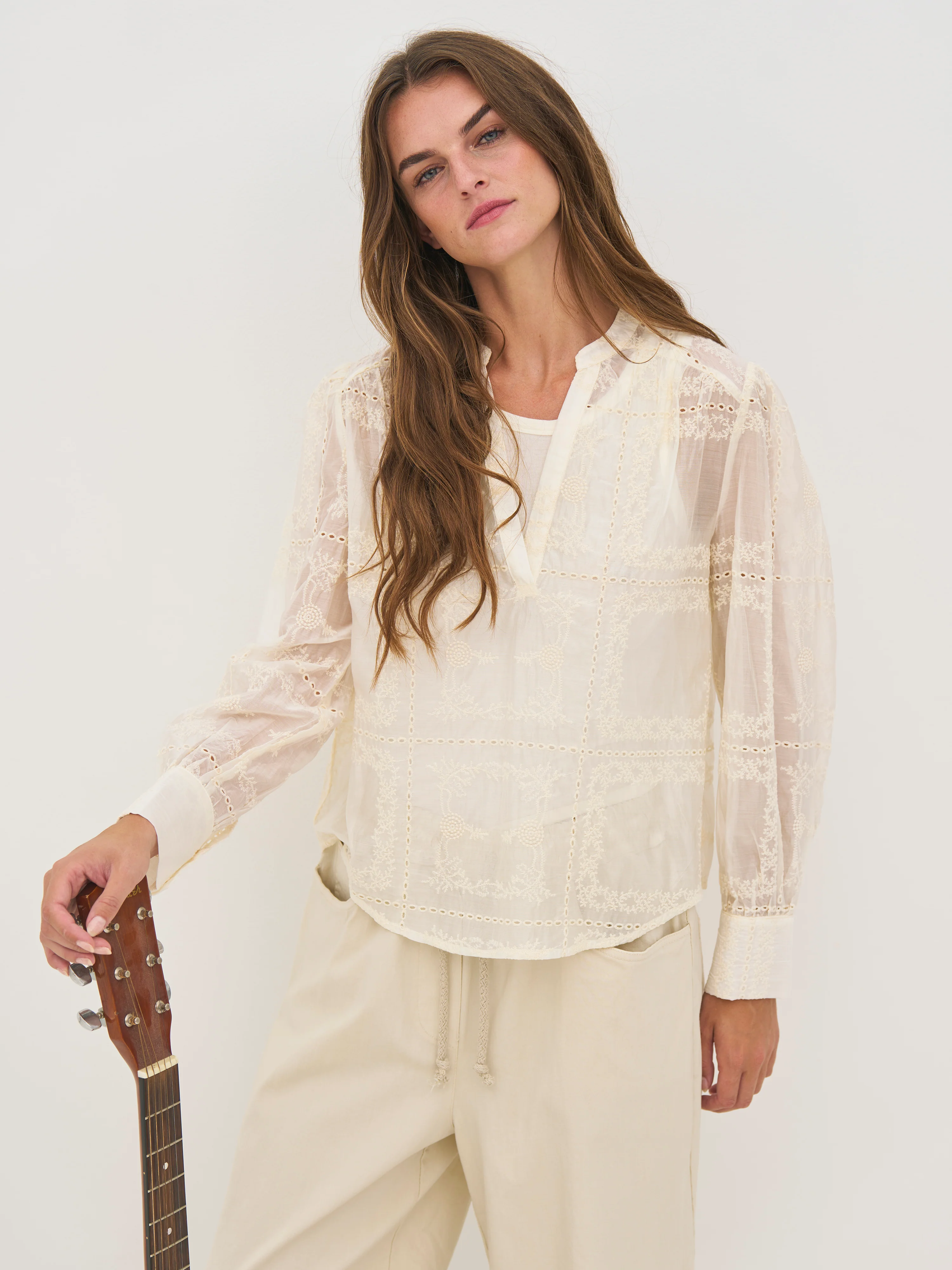 DENIA Shirt - Bone mix - Image 2