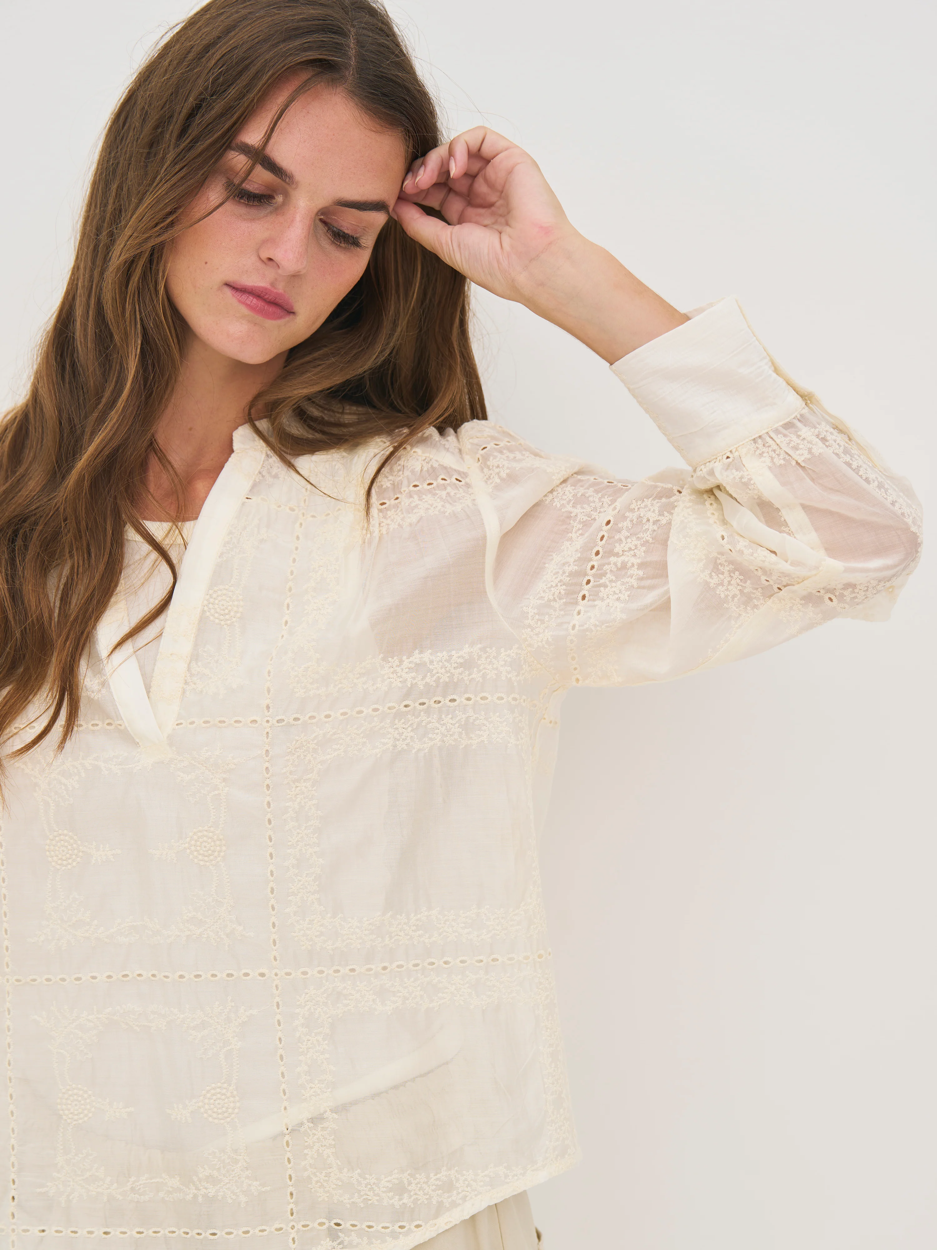 DENIA Shirt - Bone mix - Image 4