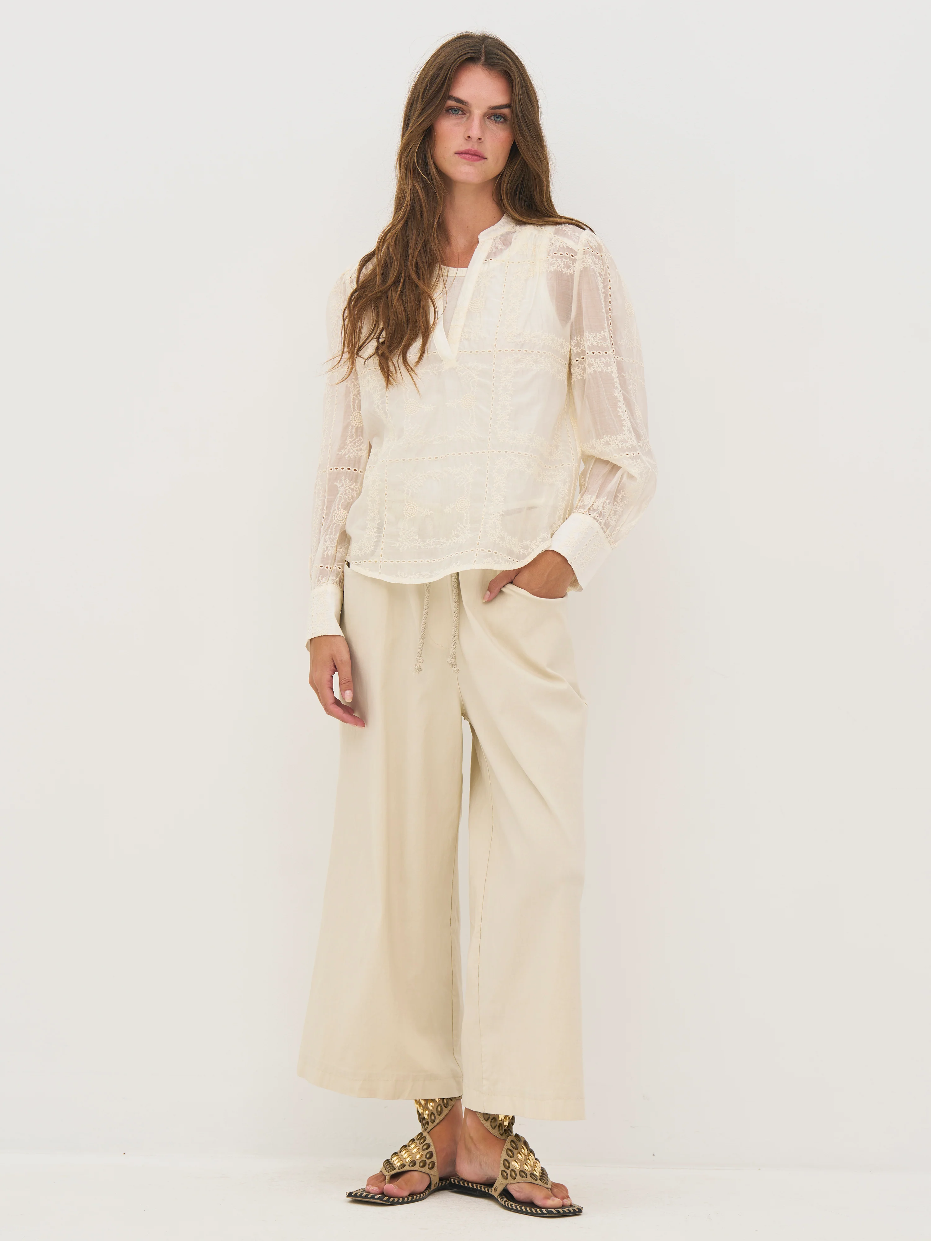 DENIA Shirt - Bone mix - Image 5