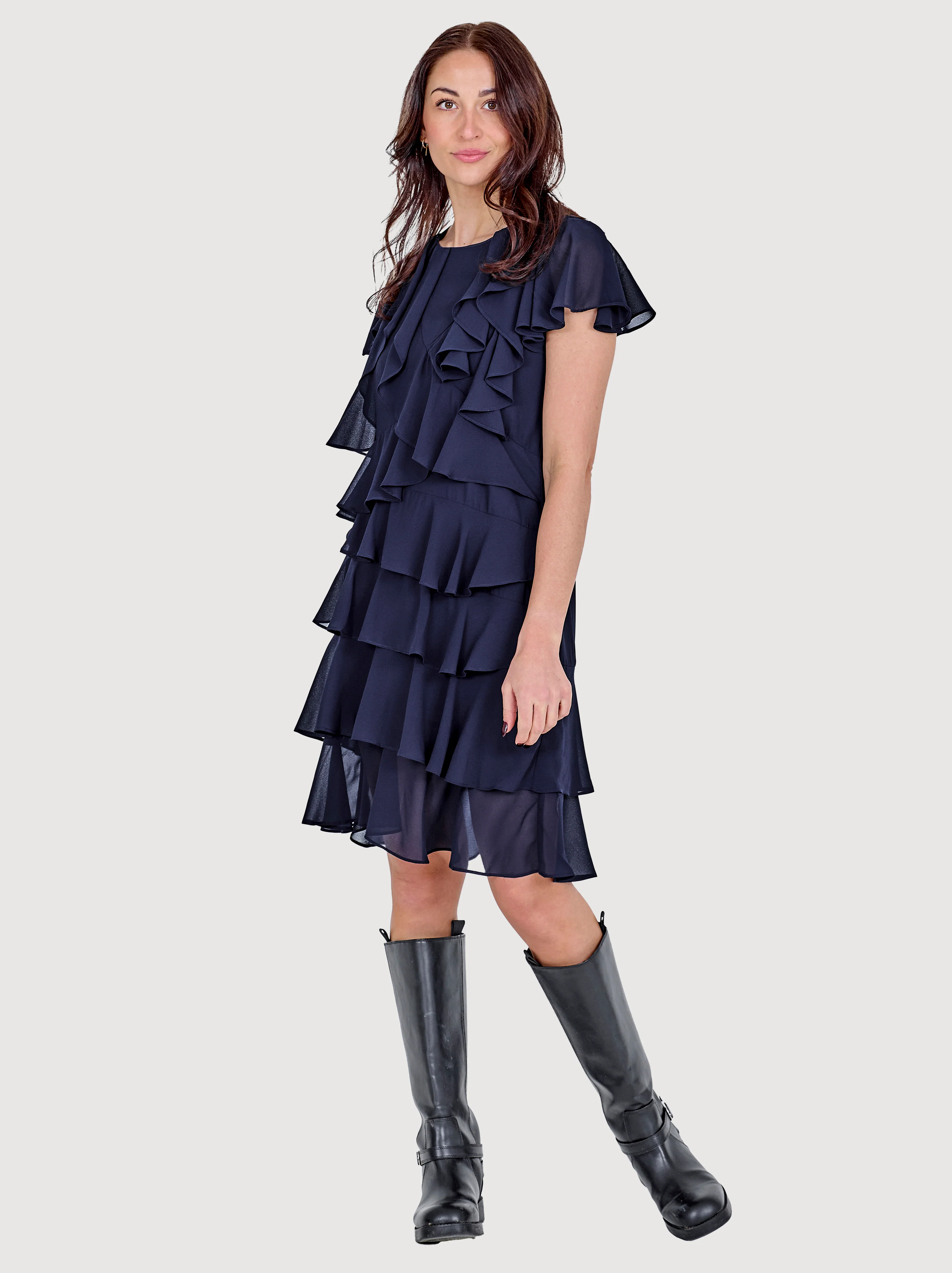 DOT Dress - Navy - Image 4