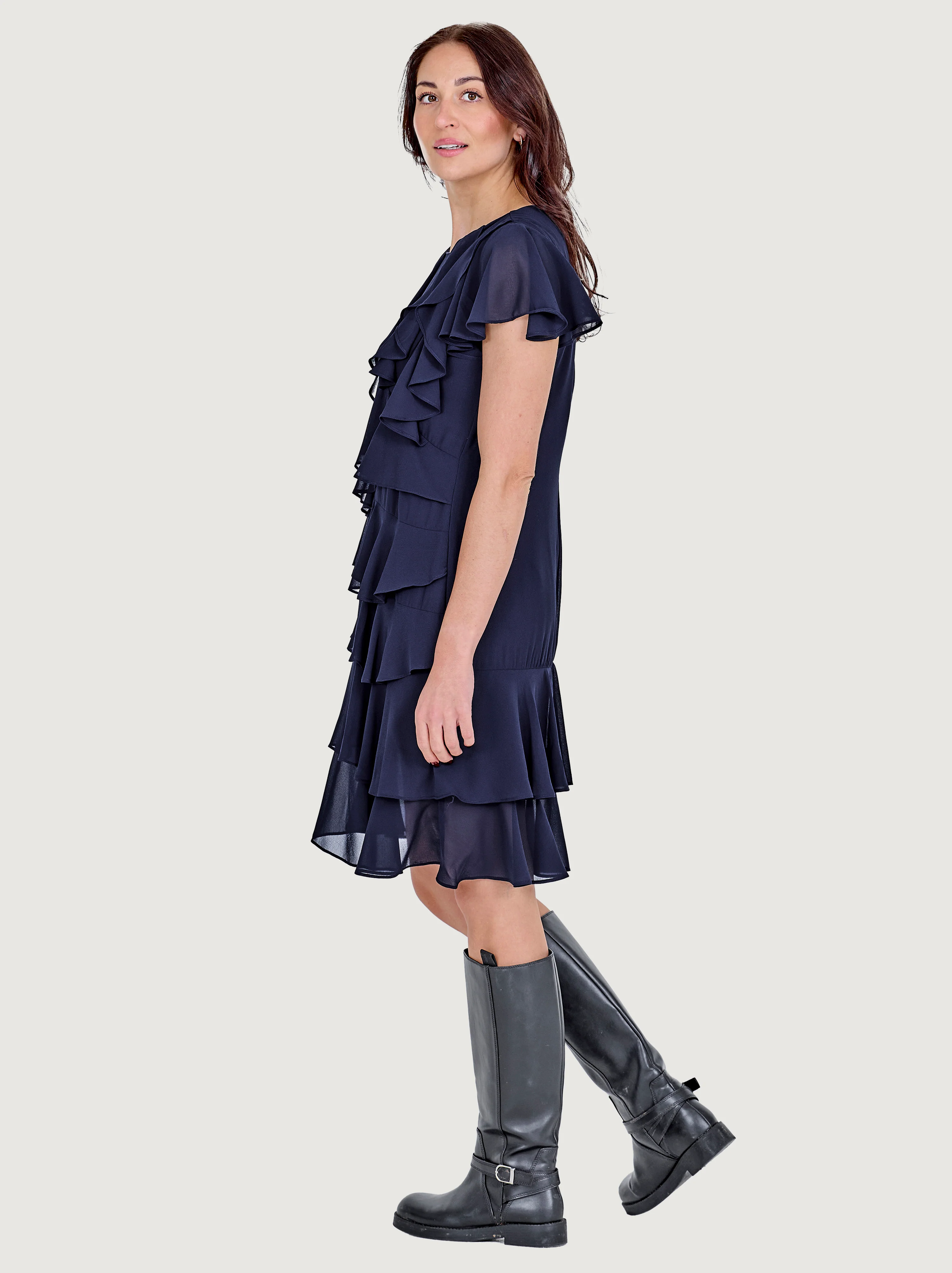 DOT Dress - Navy - Image 5