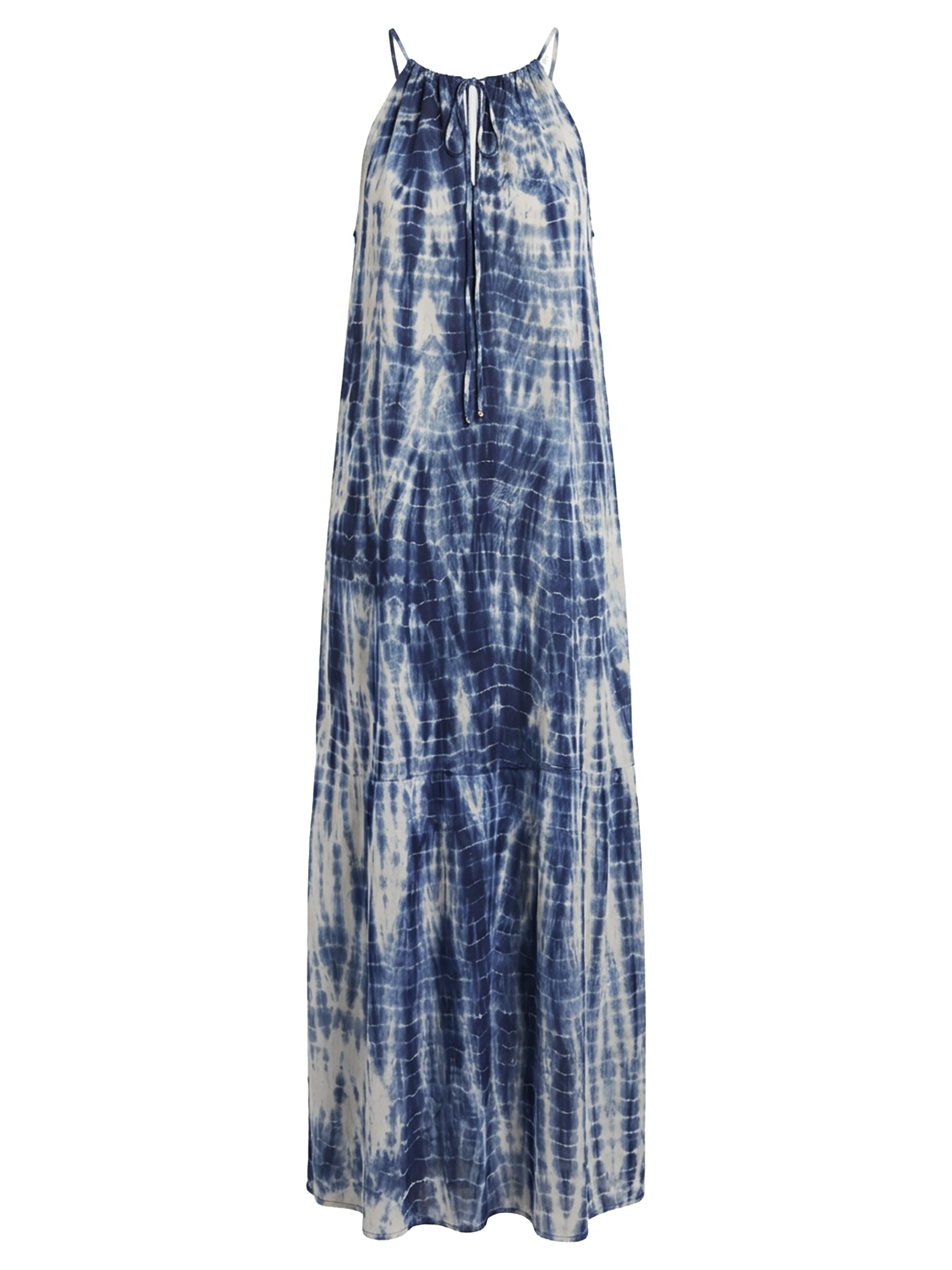DANA Long Party Dress - Navy Mix - Image 4